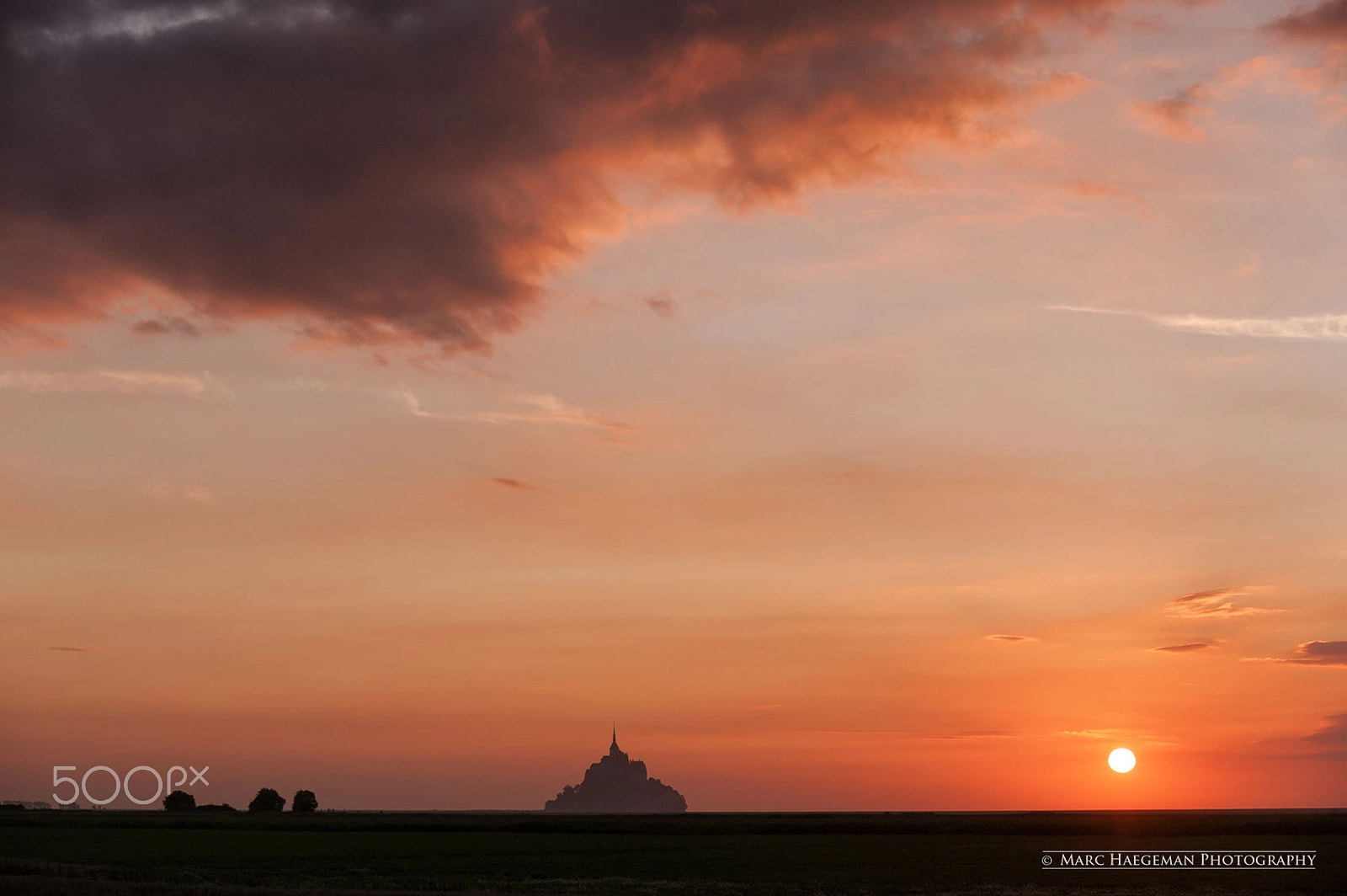 Nikon D700 sample photo. Mont-saint-michel sunset photography