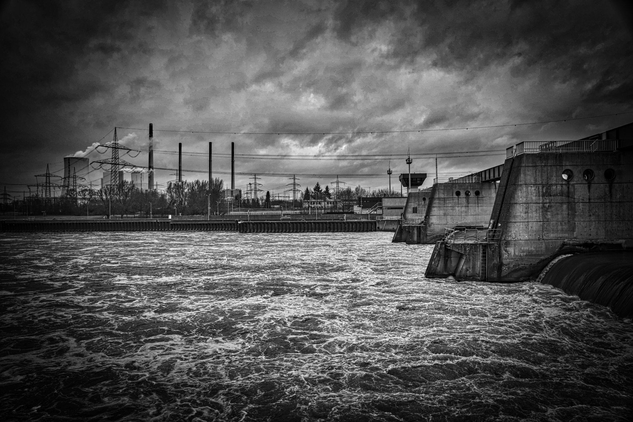 Sony ILCA-77M2 sample photo. Staustufe krotzenburg photography