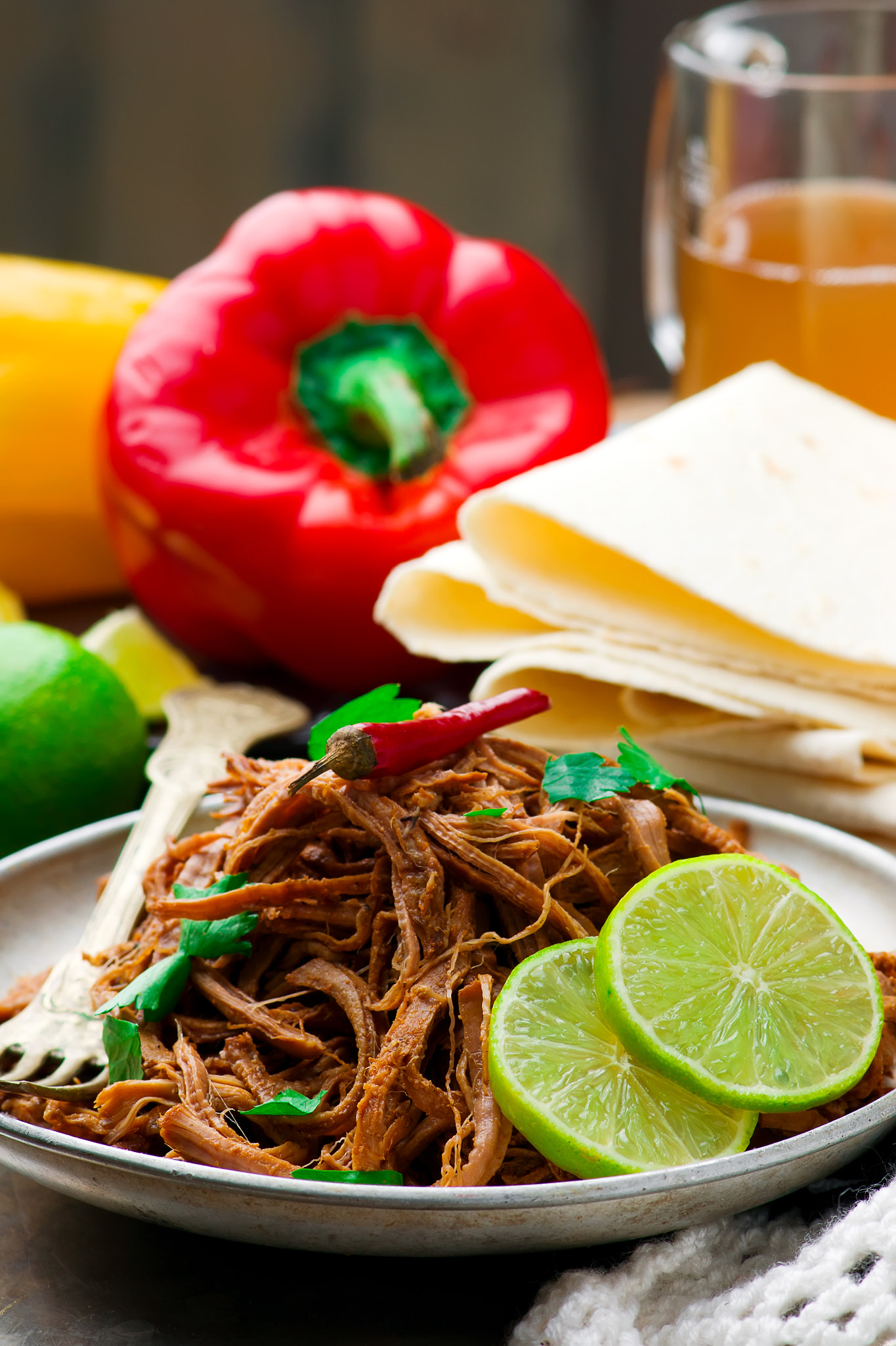 Nikon AF-S Micro-Nikkor 105mm F2.8G IF-ED VR sample photo. Slow cooker chipotle-honey pork tenderloin photography