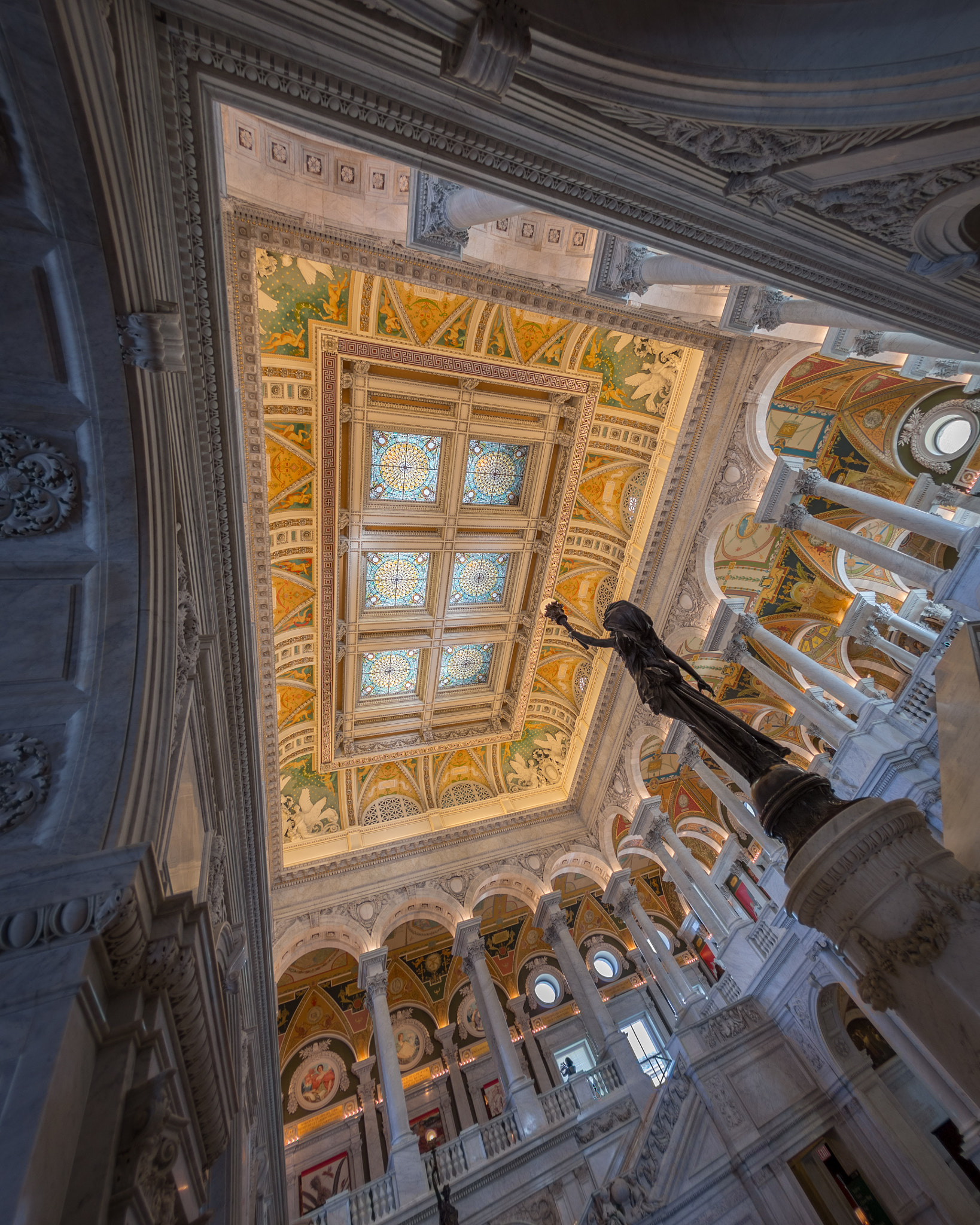 Canon EOS 6D + Canon EF 15mm F2.8 Fisheye sample photo. Great hall, library of congress photography