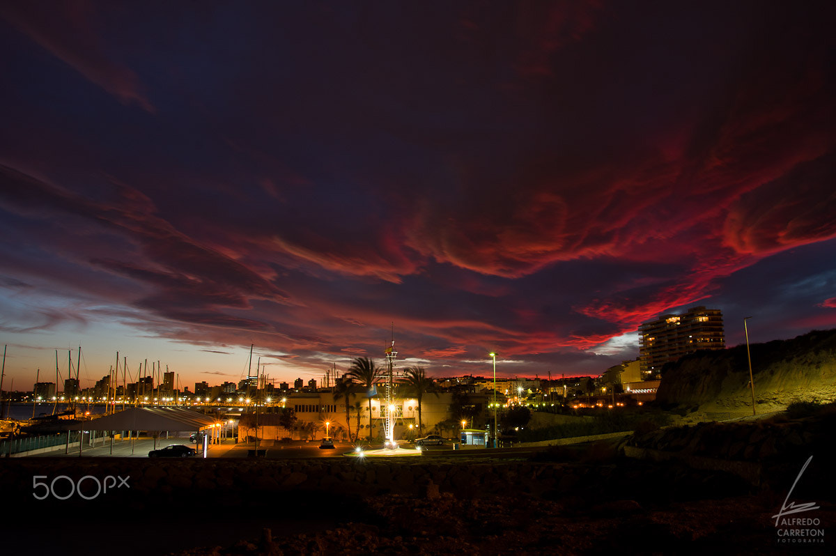 Pentax K-3 II sample photo. Amazing flaming skies photography
