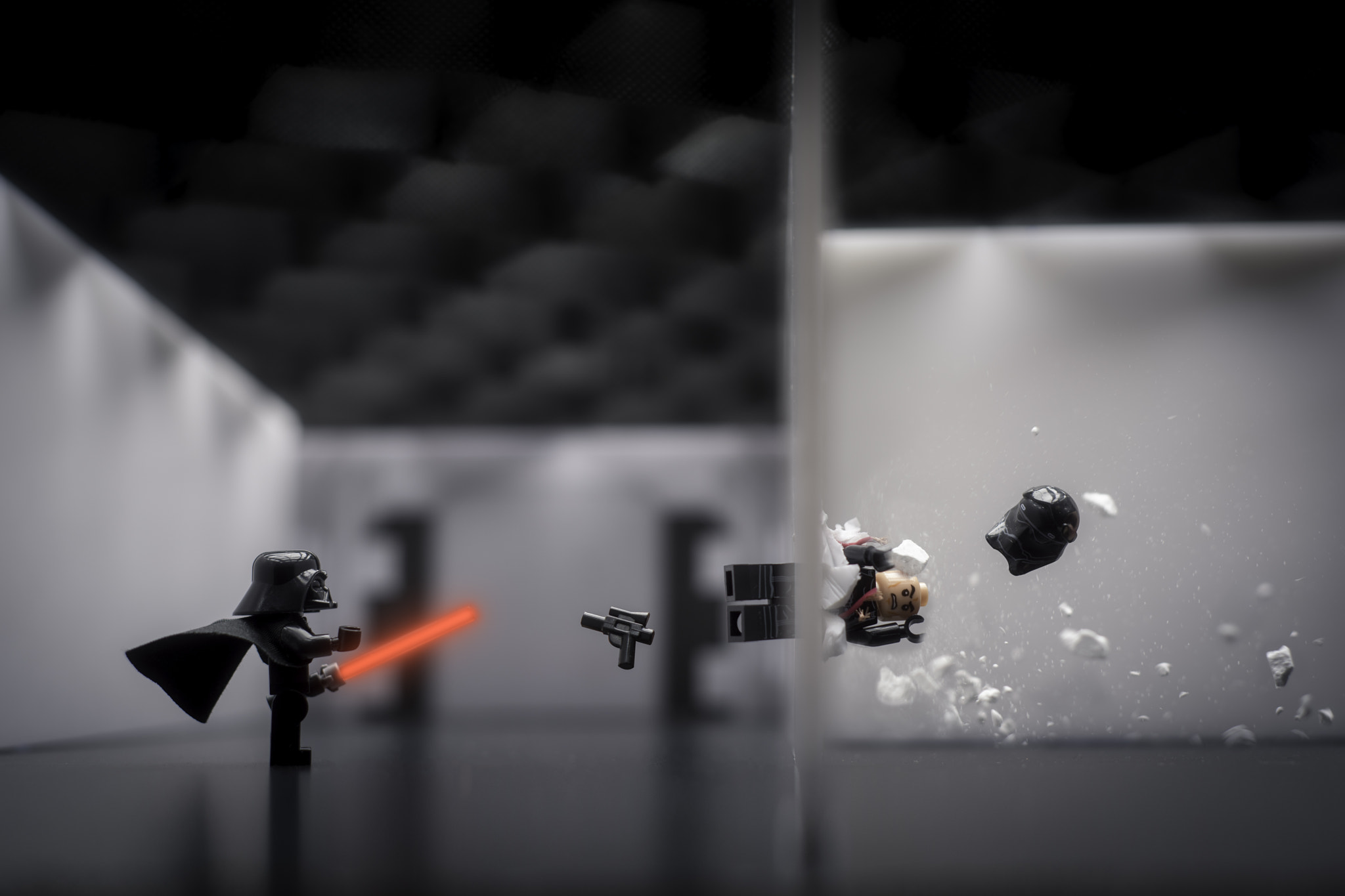 Nikon D810 + Nikon AF Nikkor 50mm F1.8D sample photo. Lego vader photography