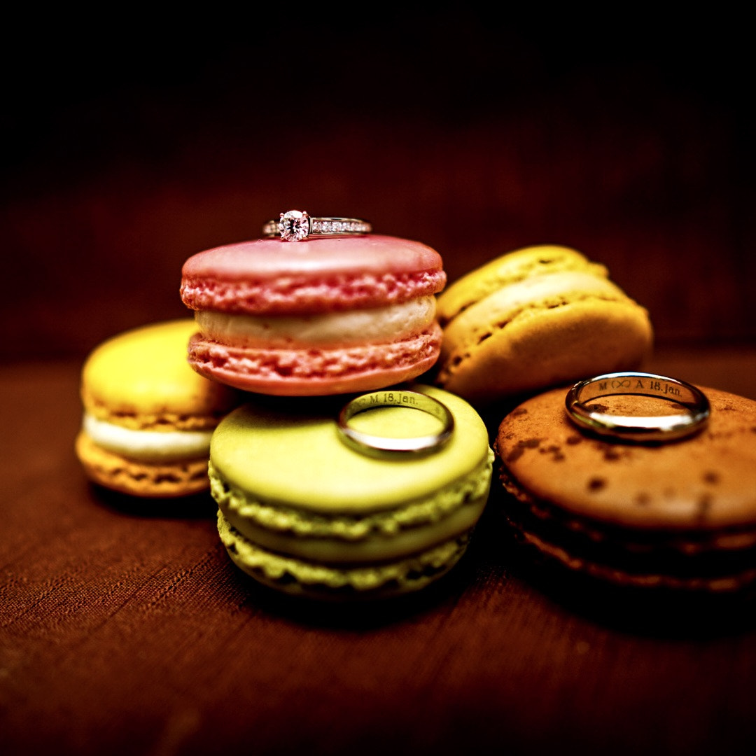 Sony a7 + ZEISS Batis 25mm F2 sample photo. Wedding macaron photography