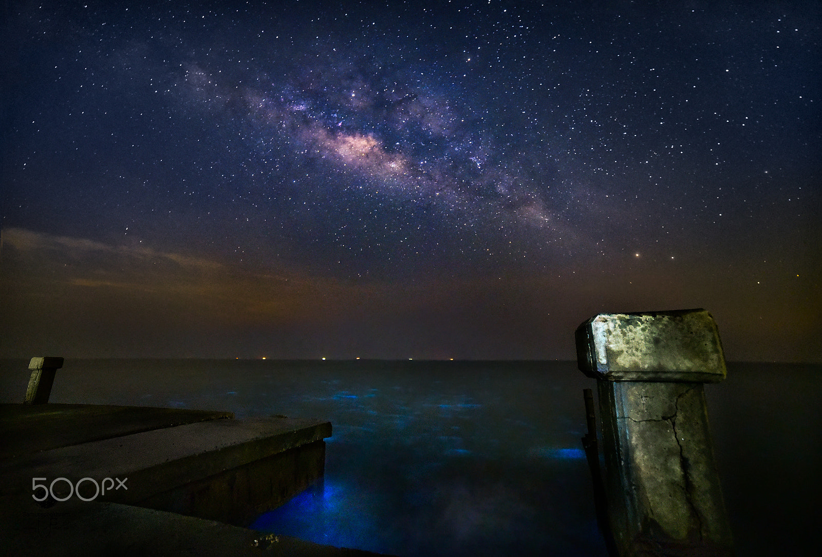Nikon D750 + Samyang 14mm F2.8 ED AS IF UMC sample photo. Milky way with plankton glow at the night photography