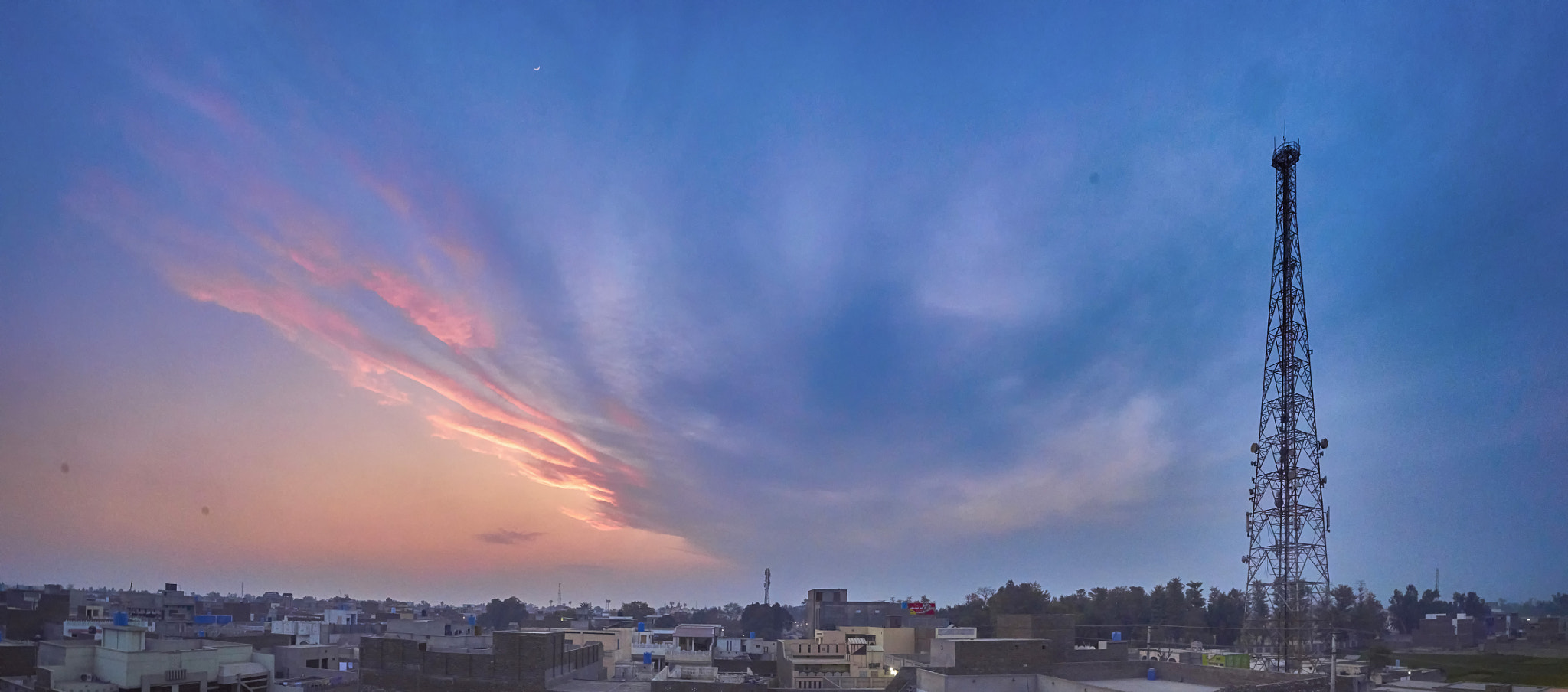 Ricoh GR + Ricoh GR sample photo. Chichawatni sunset panorama photography