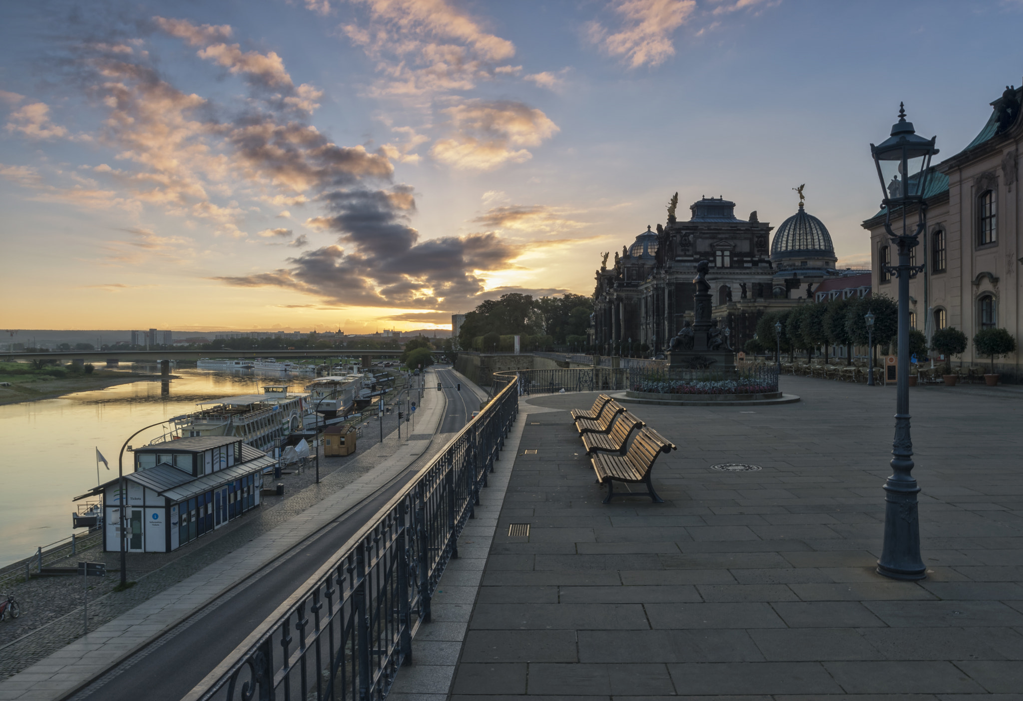 Pentax K-3 II + A Series Lens sample photo. Sunrise in dresden photography