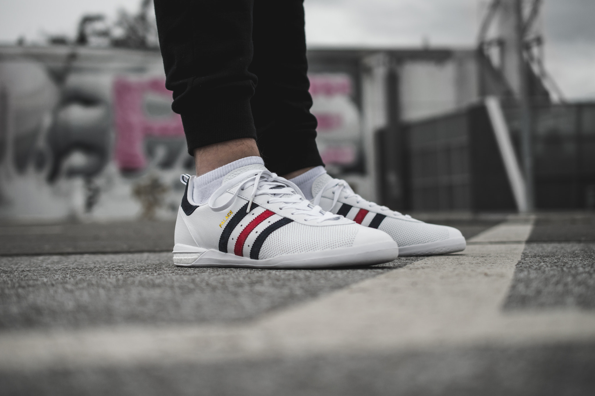 Nikon AF-S DX Micro Nikkor 40mm F2.8 sample photo. Palace x adidas shoes photography