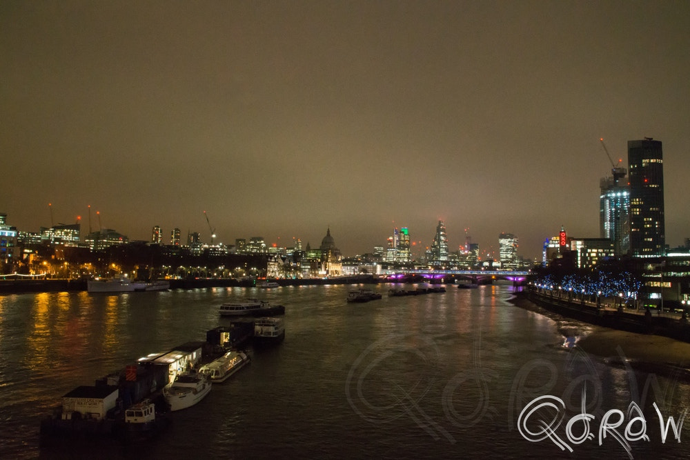 Sony SLT-A58 + Sigma 18-200mm F3.5-6.3 DC sample photo. View from waterloo bridge to golden jubilee bridge photography