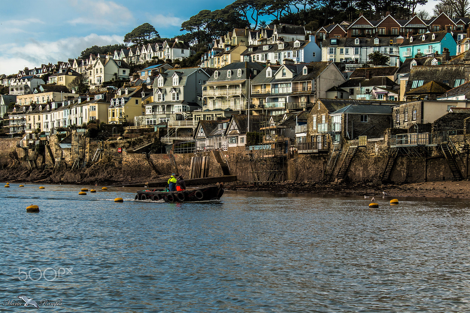 Canon EF-S 18-55mm F3.5-5.6 III sample photo. Fowey harbour. photography