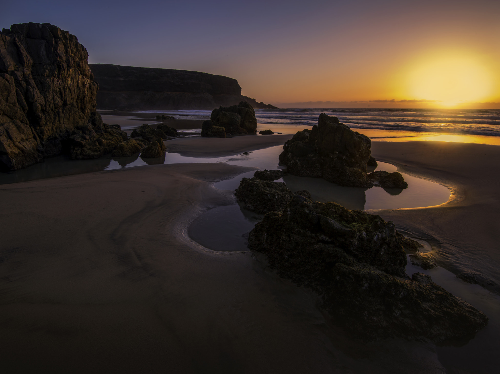Pentax 645D sample photo. Esquinzo sunset -(beach) photography