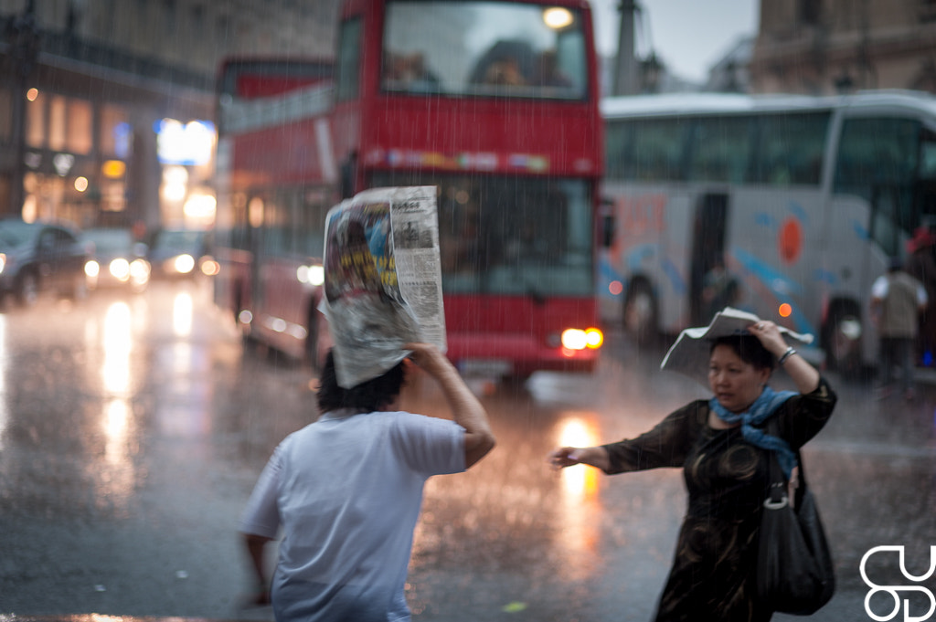 Nikon D700 + Nikon AF Nikkor 85mm F1.8D sample photo. Papers rain photography