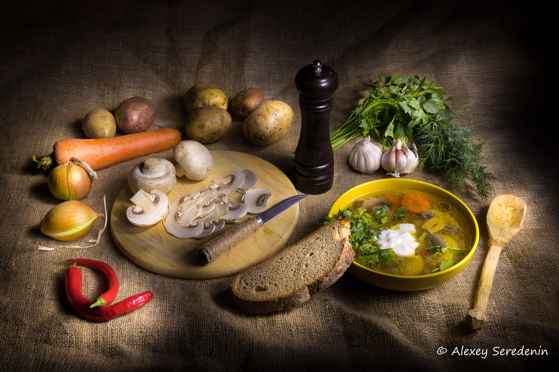 Canon EF-S 18-135mm F3.5-5.6 IS sample photo. Mushroom dinner. photography