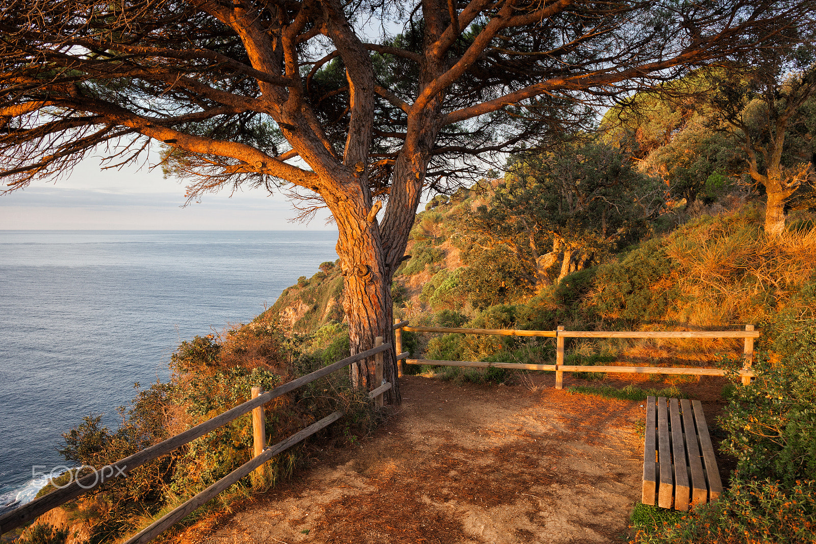 Canon EF 24mm F2.8 IS USM sample photo. Sunrise at costa brava sea coast photography