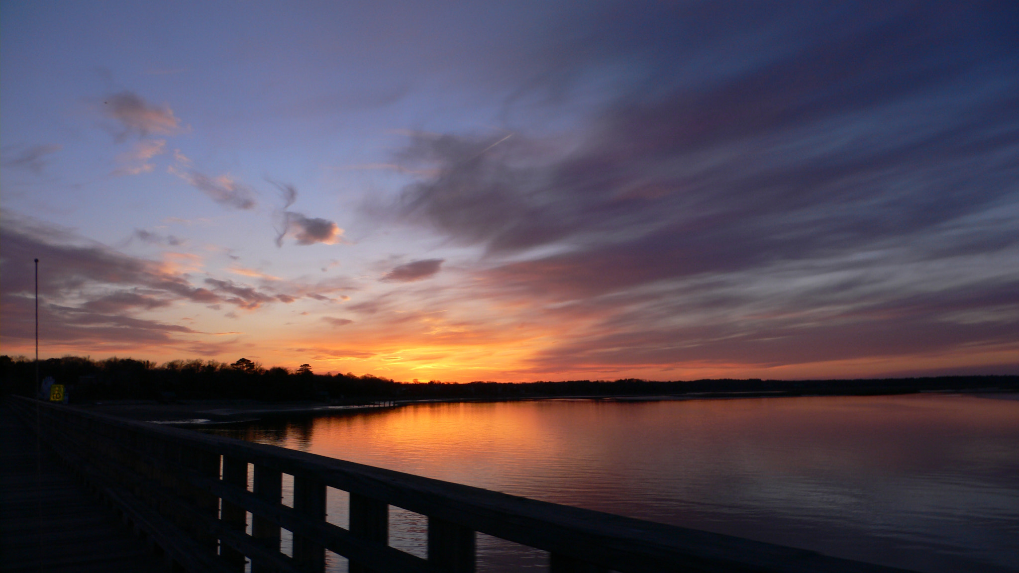 Panasonic DMC-LX1 sample photo. Sunset from the bridge photography