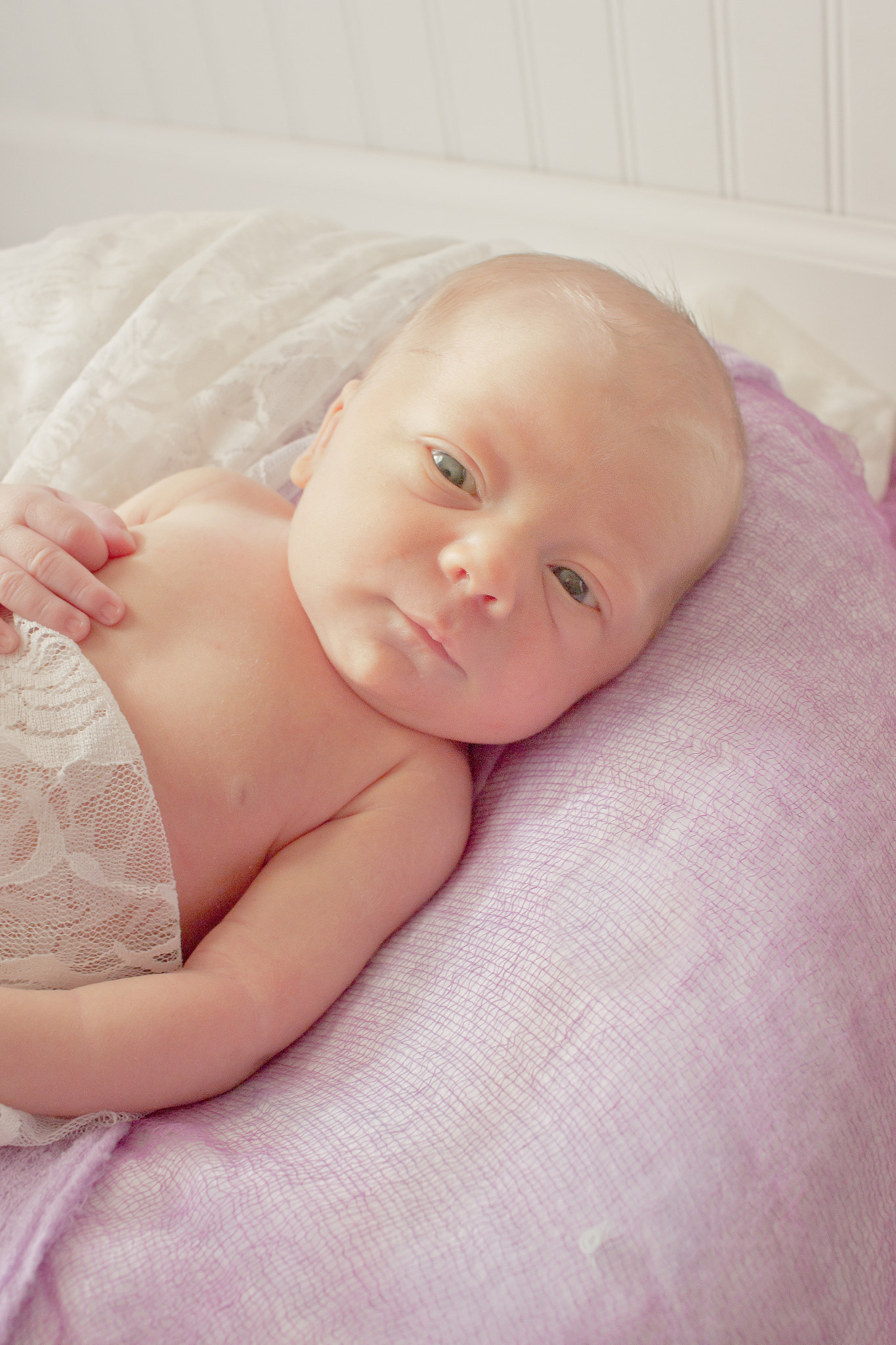 Canon EF-S 24mm F2.8 STM sample photo. Alert newborn photography