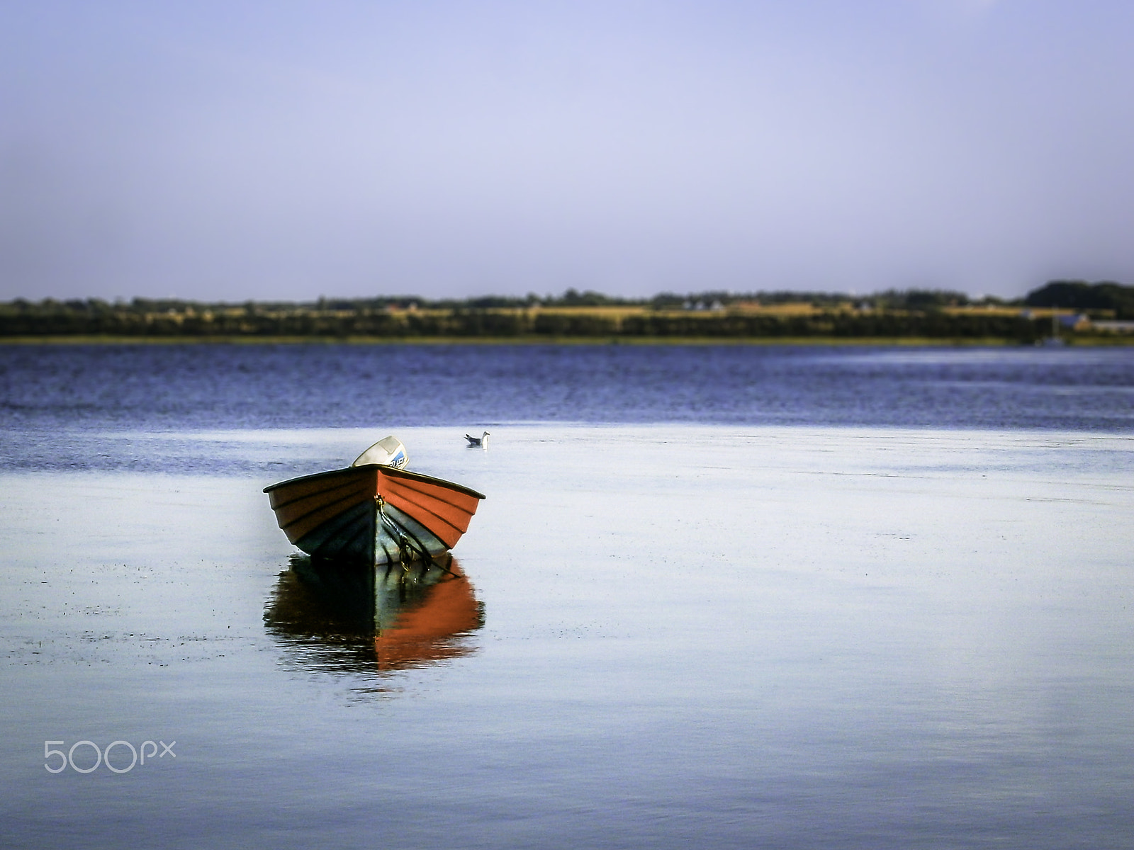 Olympus VG150,D735 sample photo. Red boat photography
