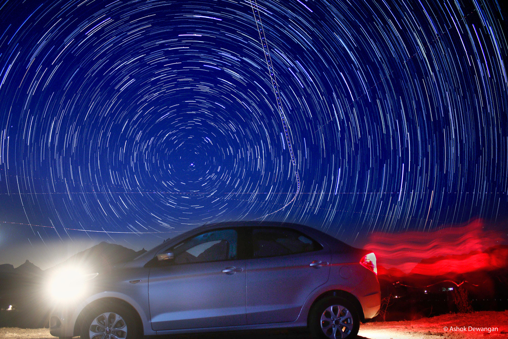 Canon EOS 7D Mark II sample photo. Star-trail with ford's photography