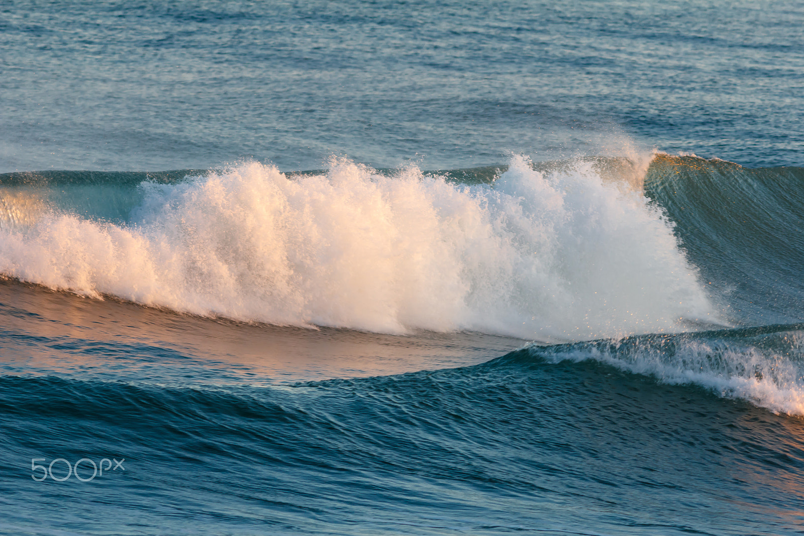 Canon EOS 60D + Canon EF 400mm F5.6L USM sample photo. Breaking waves photography