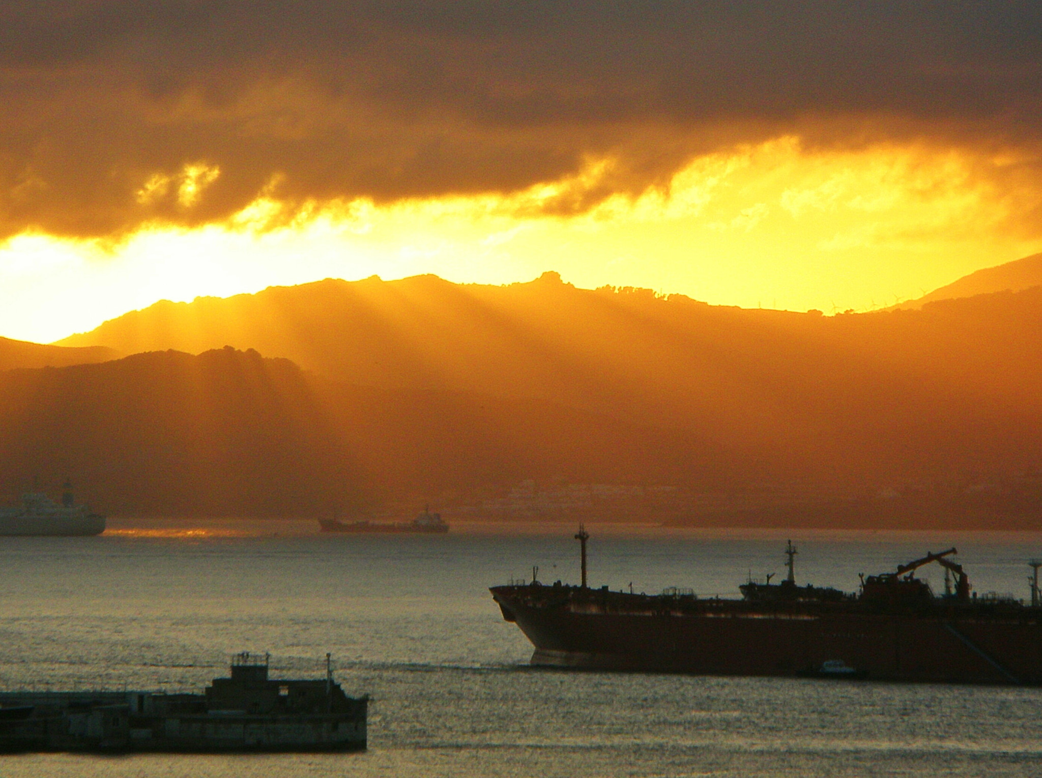 Olympus FE240/X795 sample photo. Straits of gibraltar photography