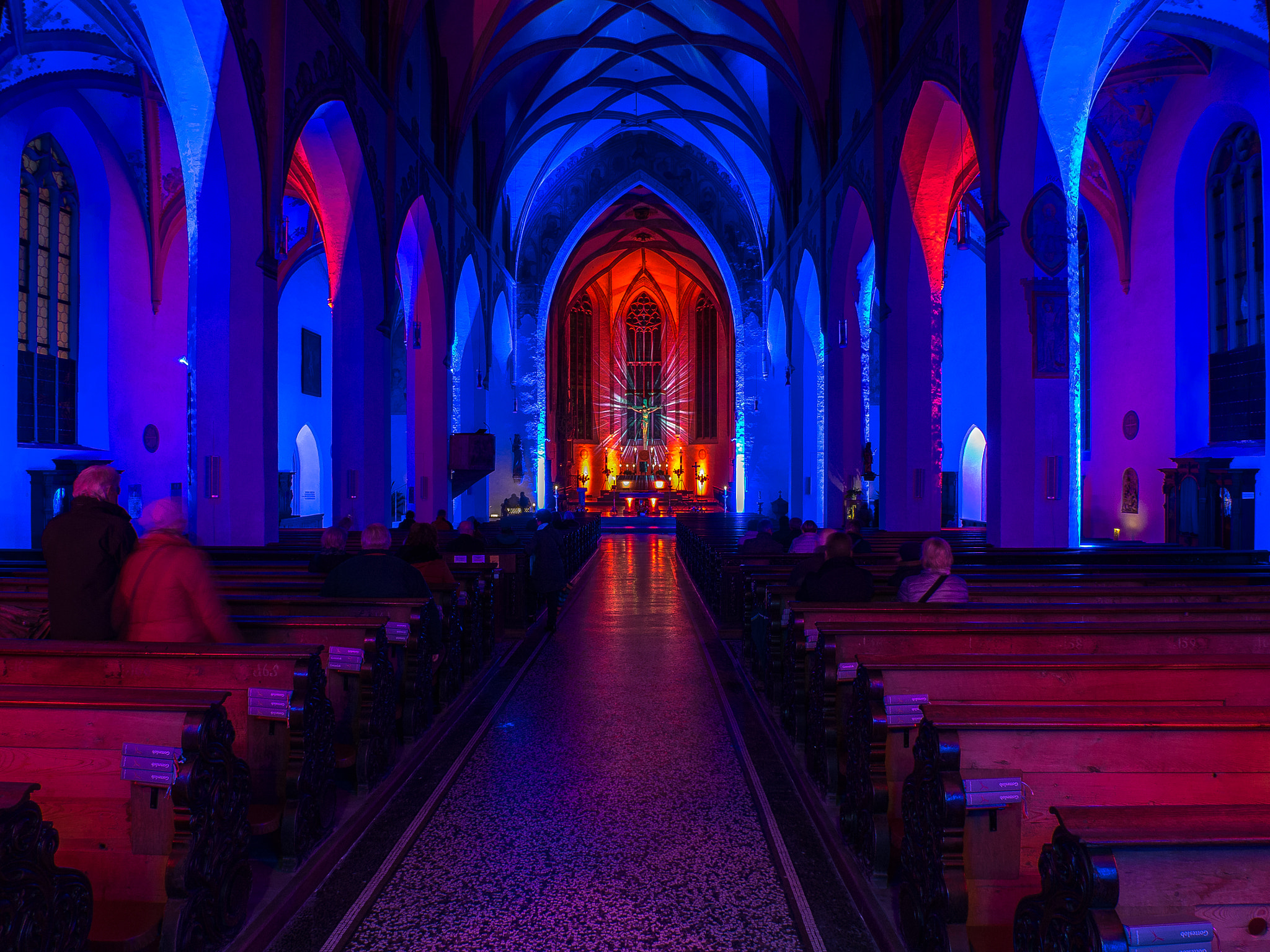 Panasonic Lumix DMC-G5 sample photo. Lichternacht - liebfrauenmünster photography