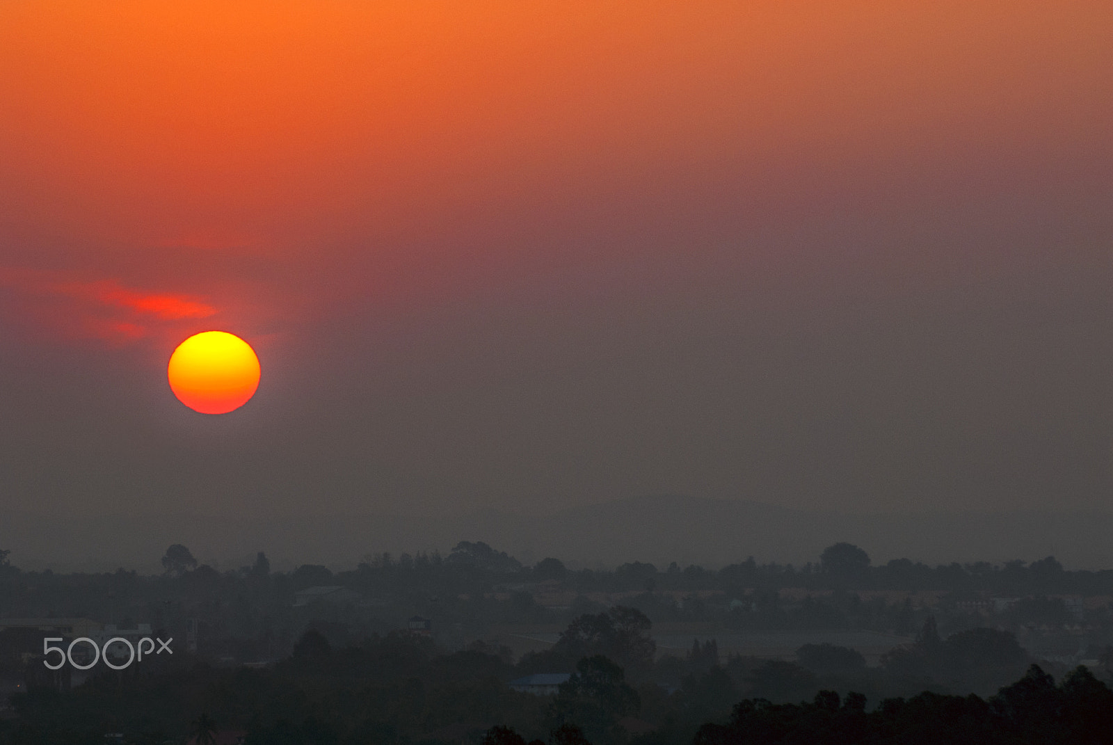 Nikon D200 sample photo. Sunset thailand photography