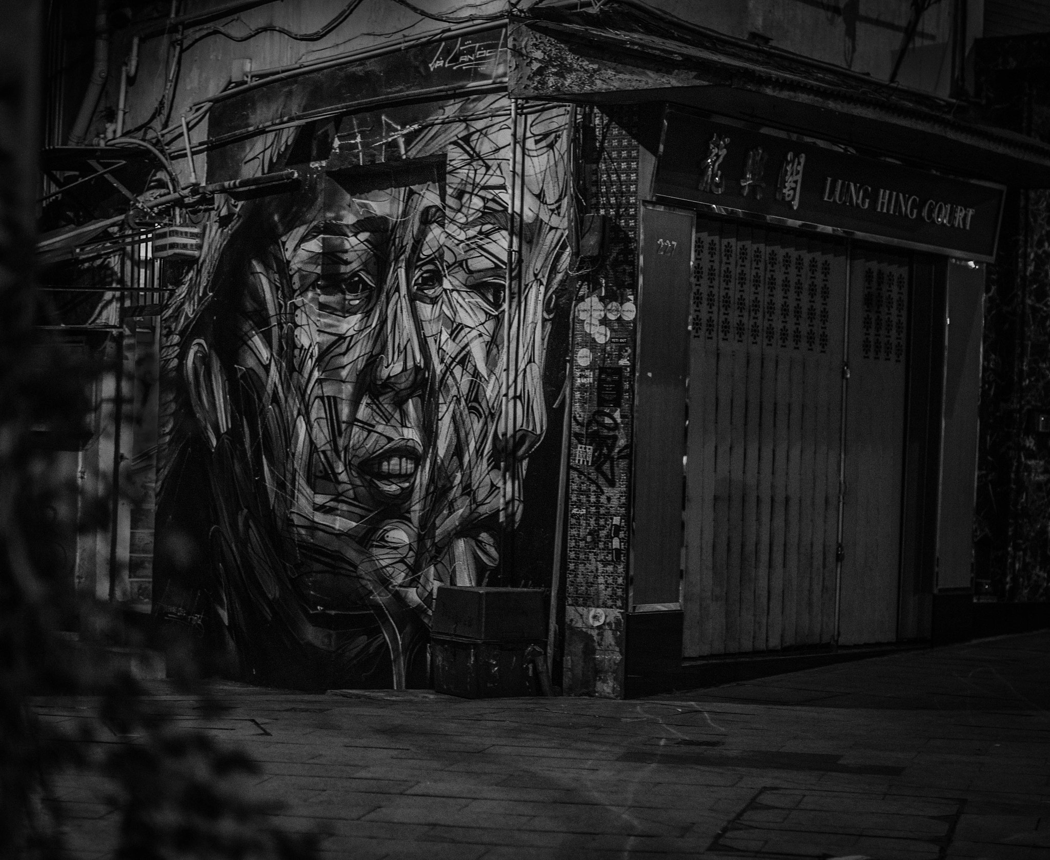 .7x Metabones 50/1.4 sample photo. Hk street art photography