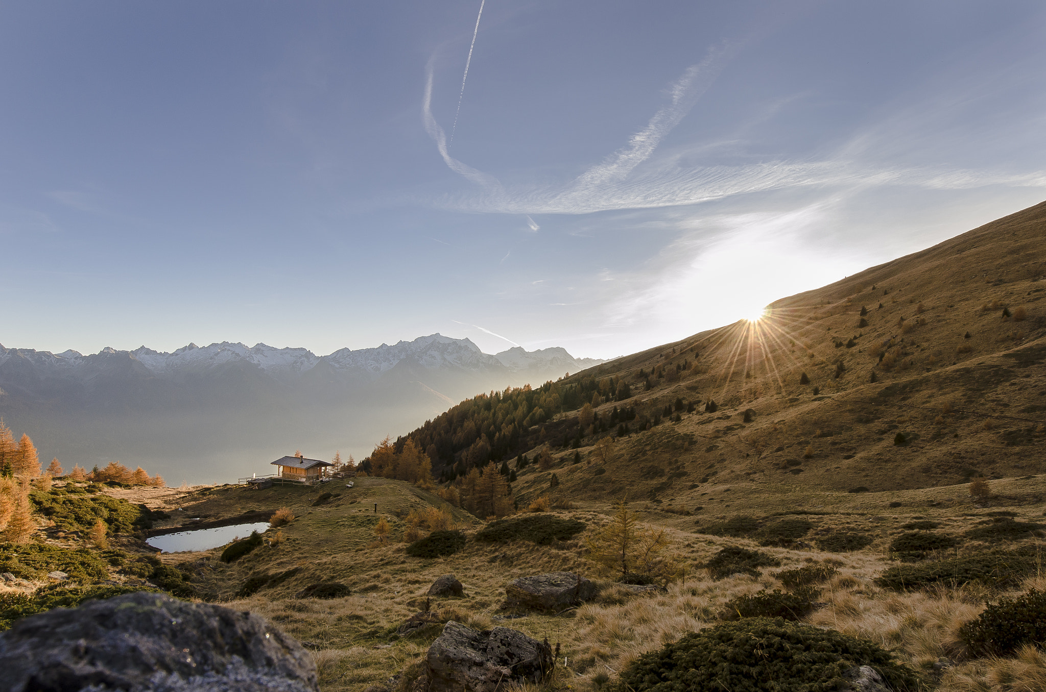 Nikon AF-S Nikkor 14-24mm F2.8G ED sample photo. Sunset on baita alpini mezzana photography