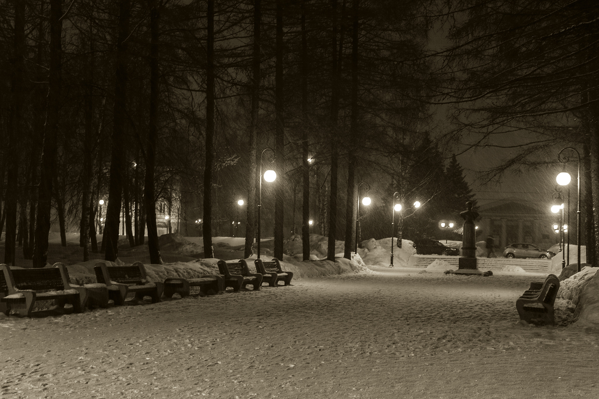 Canon EOS 50D sample photo. Winter night photography