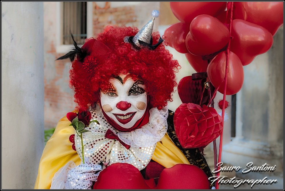 Nikon D300S + Nikon AF-S Nikkor 50mm F1.8G sample photo. Clown che sorride photography
