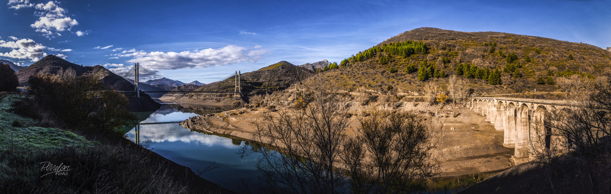 Sony SLT-A58 + Tamron 16-300mm F3.5-6.3 Di II VC PZD Macro sample photo. Embalse de barrios de luna 4 im pano photography