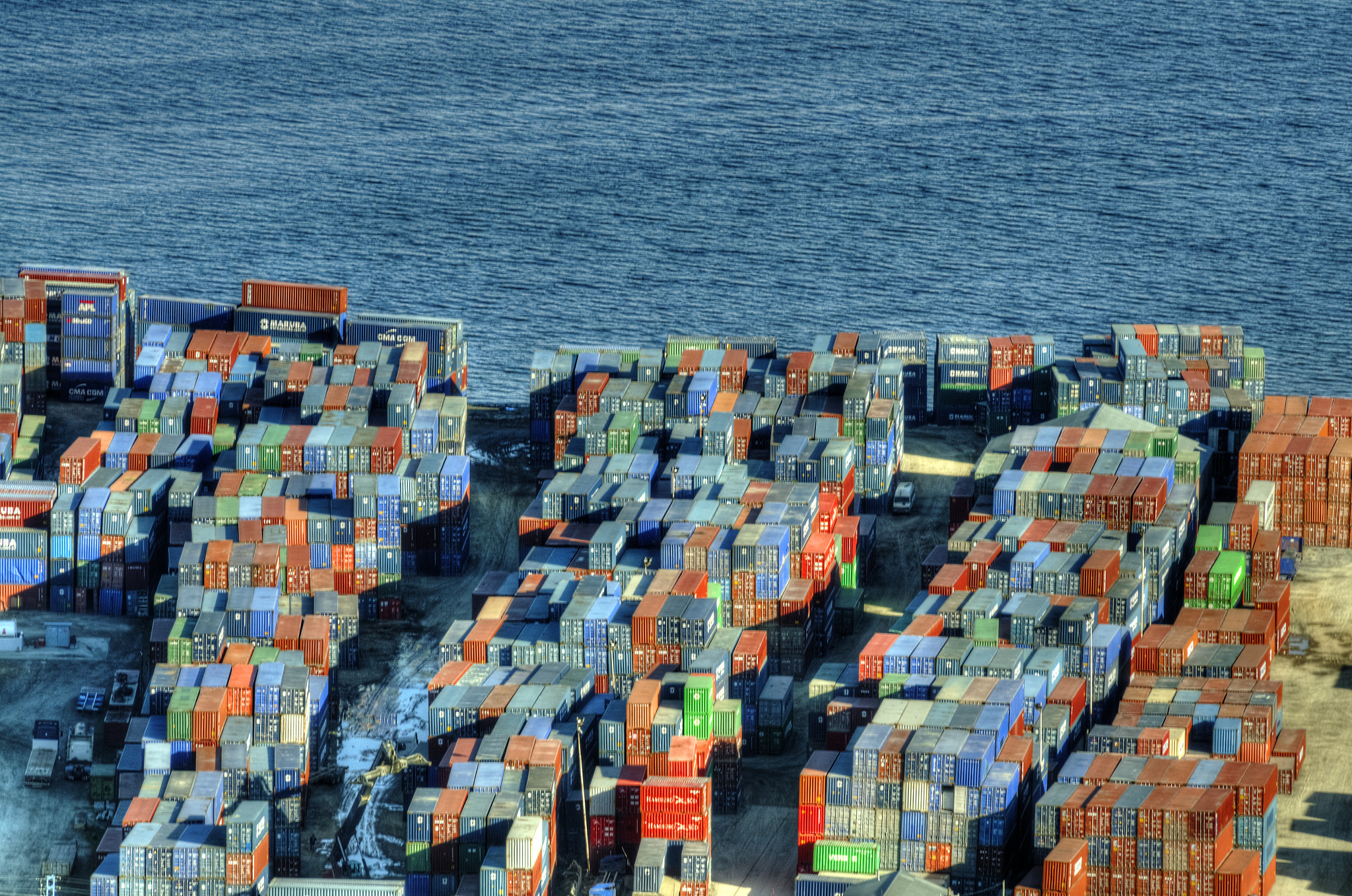 AF Nikkor 70-210mm f/4-5.6 sample photo. Containers in ushuaia photography