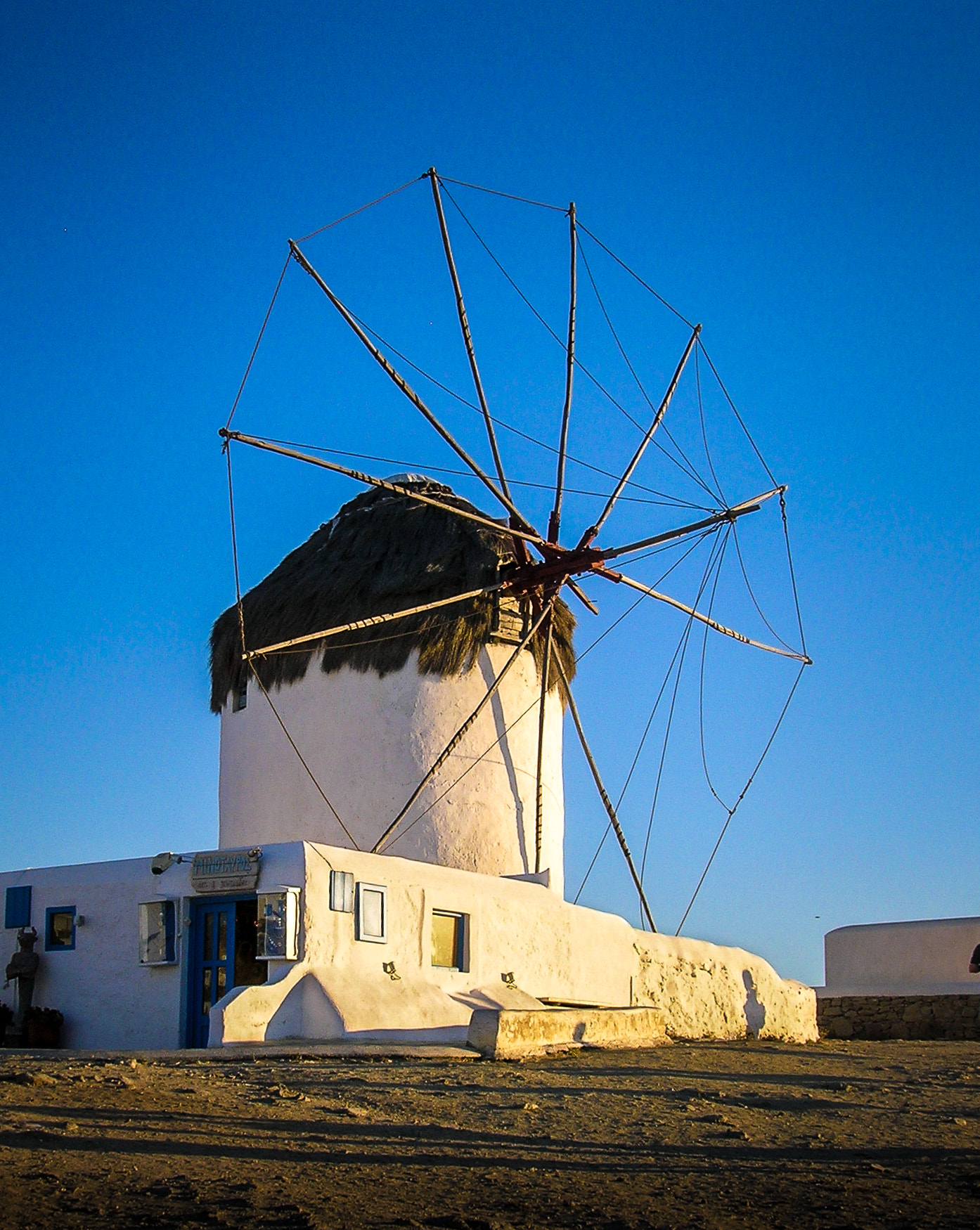 Nikon E4600 sample photo. Mykonos windmill photography
