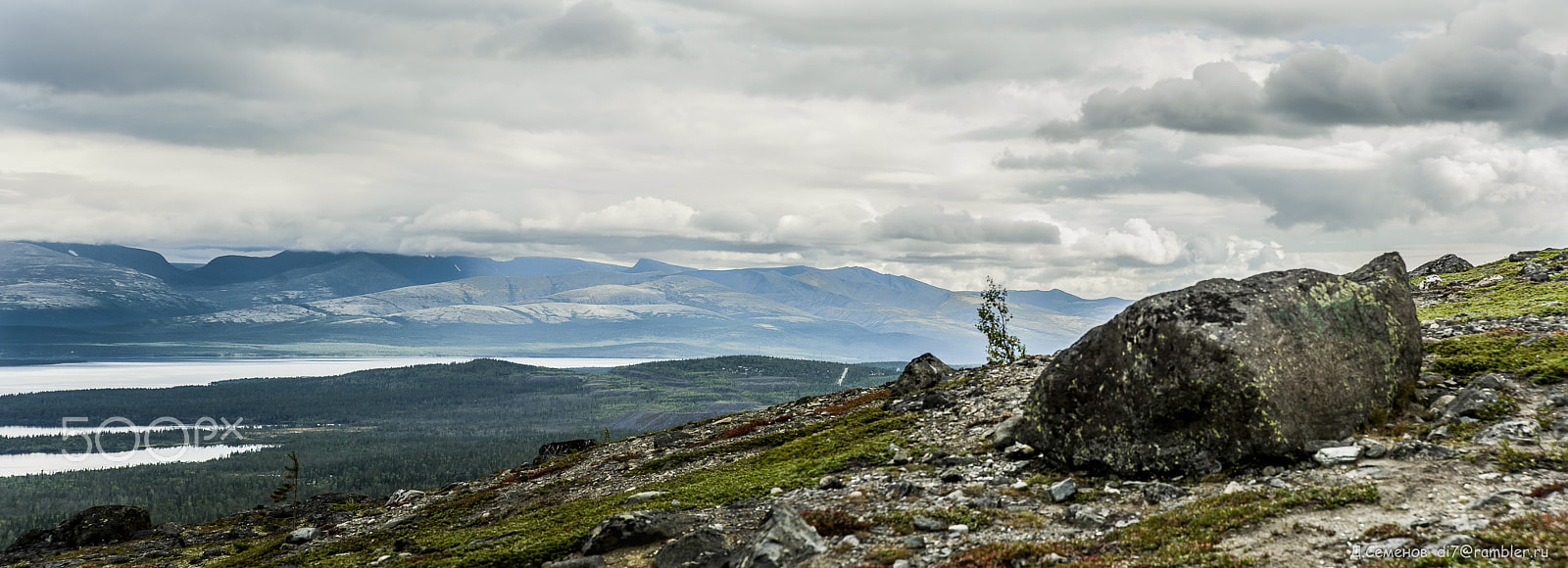 Nikon AF Nikkor 24-85mm F2.8-4D IF sample photo. Monchegorsk, a view of the khibiny mountains photography