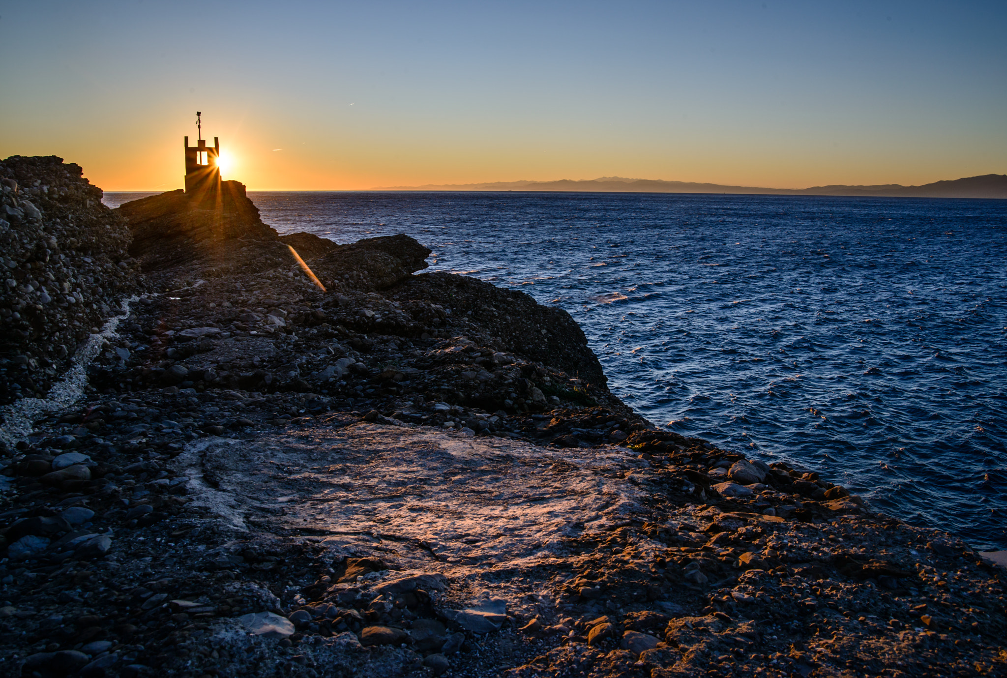 Nikon D800 sample photo. Punta chiappa sunset photography