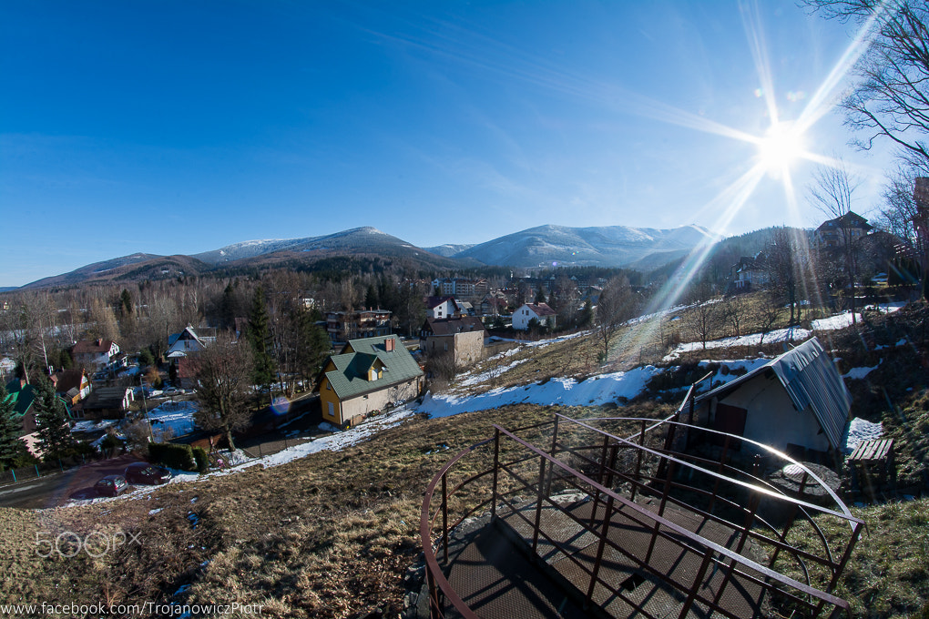 Nikon D7100 + Samyang 8mm F3.5 Aspherical IF MC Fisheye sample photo. Wiosna w górach photography