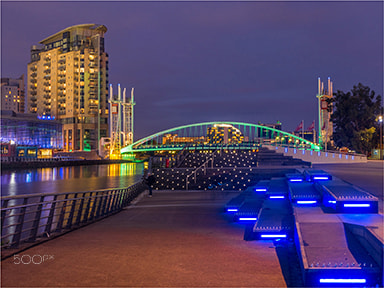 Olympus OM-D E-M5 sample photo. Media city, salford quays photography