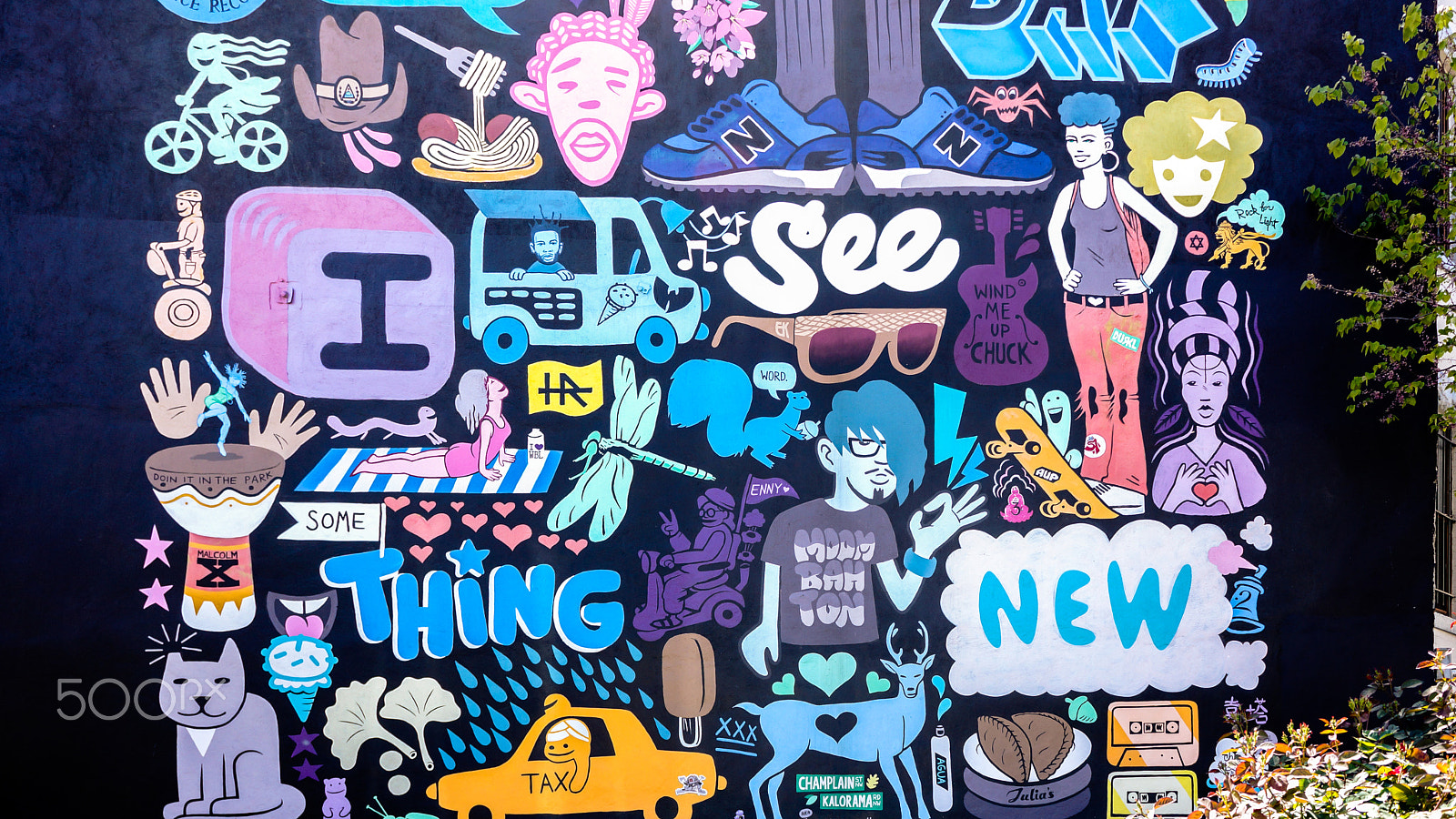 Sony Alpha NEX-7 + Sony E 18-55mm F3.5-5.6 OSS sample photo. Graffiti wall in dc photography