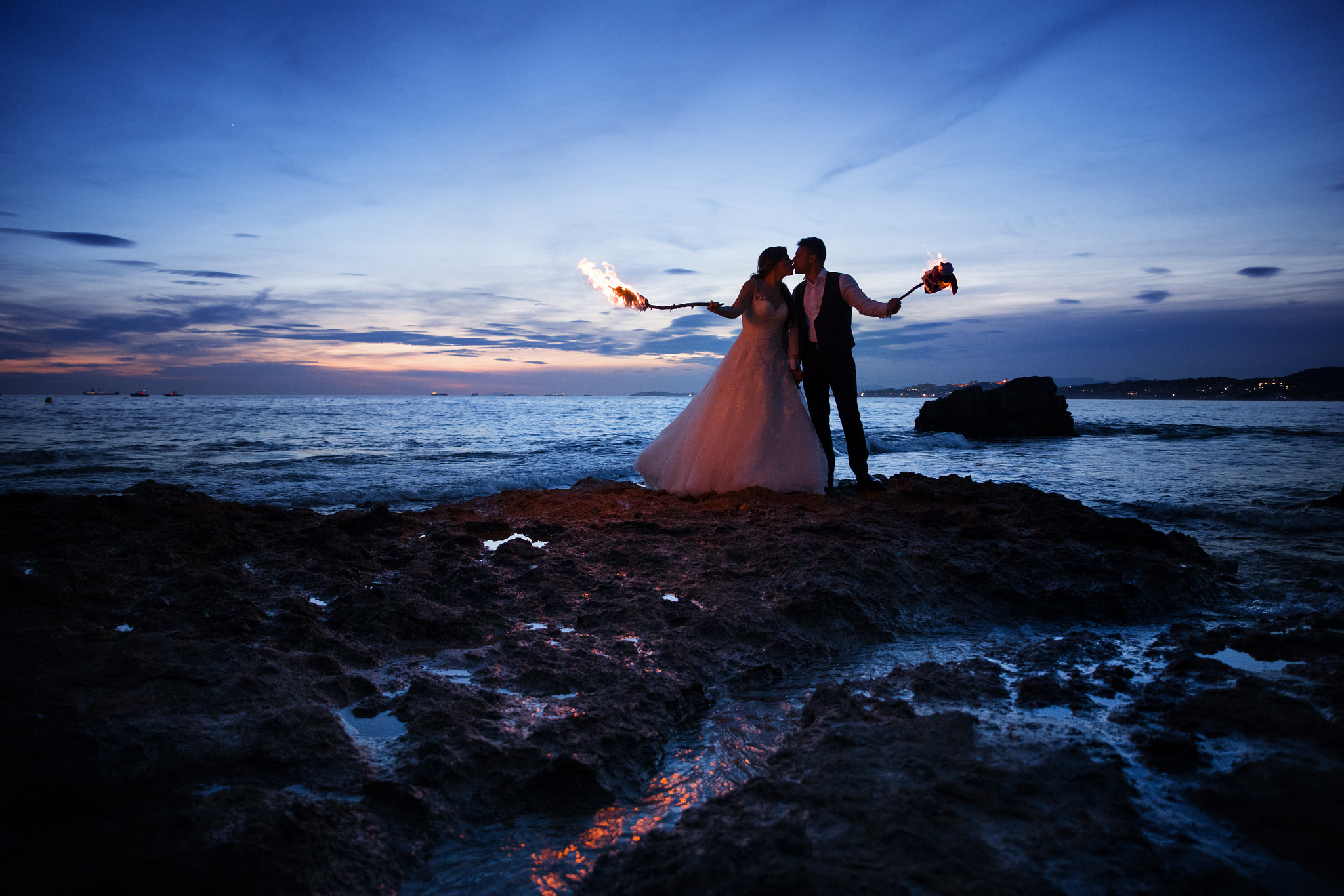 Sigma 24-70mm F2.8 EX DG Macro sample photo. Wedding fire photography