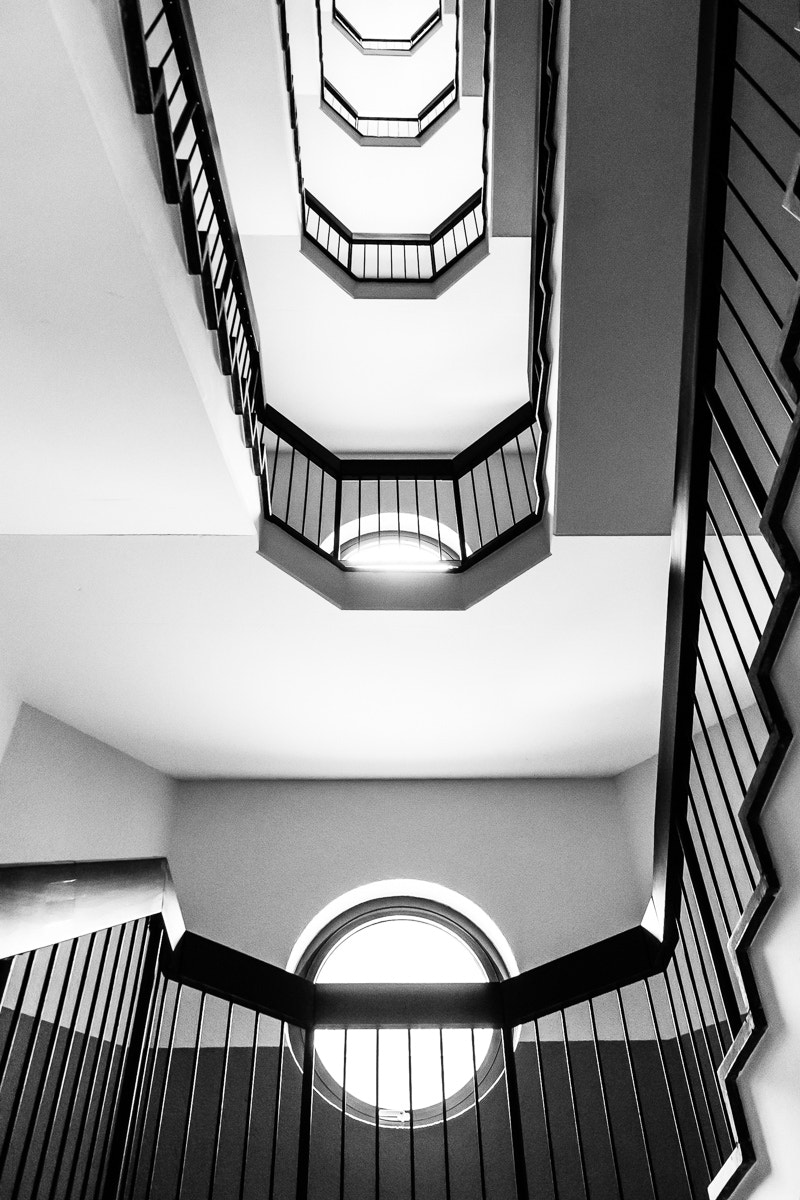 Sony a6000 + Sony E 18-55mm F3.5-5.6 OSS sample photo. Staircase photography