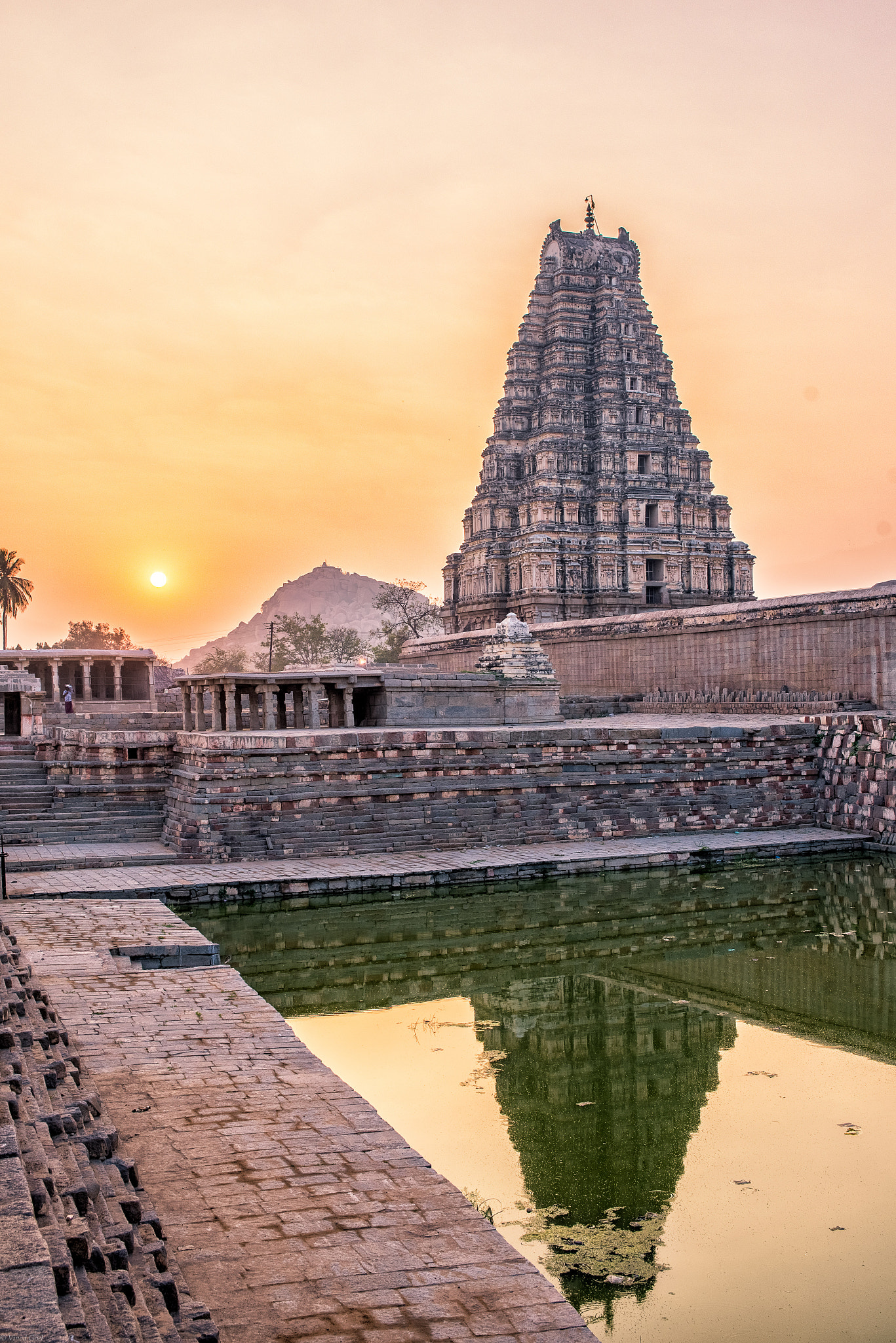 Nikon D600 + Sigma 24-70mm F2.8 EX DG HSM sample photo. Sunrise over hampi 1 photography