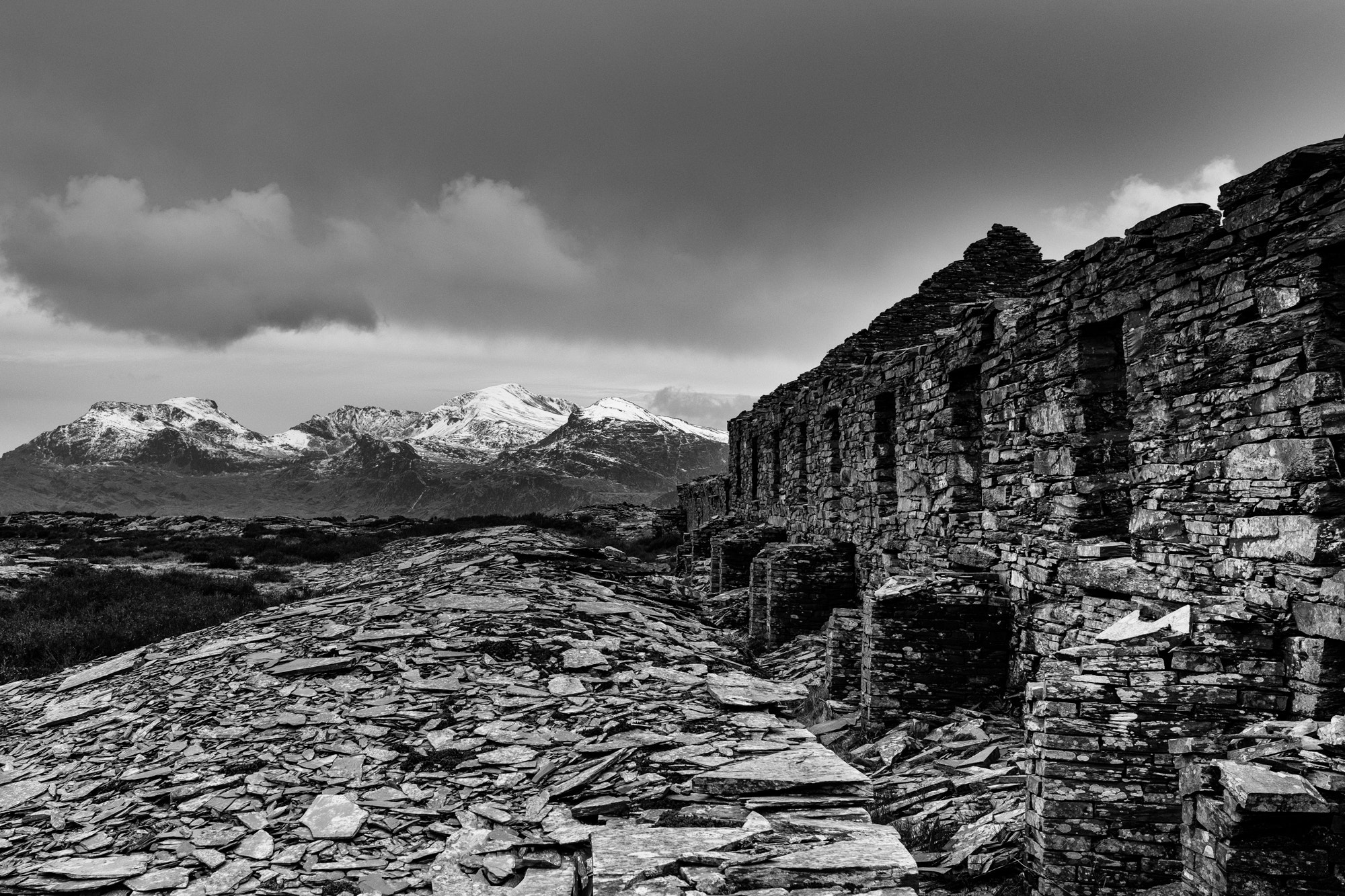 Fujifilm X-T2 + Fujifilm XF 23mm F1.4 R sample photo. Diphwys casson slate mill photography