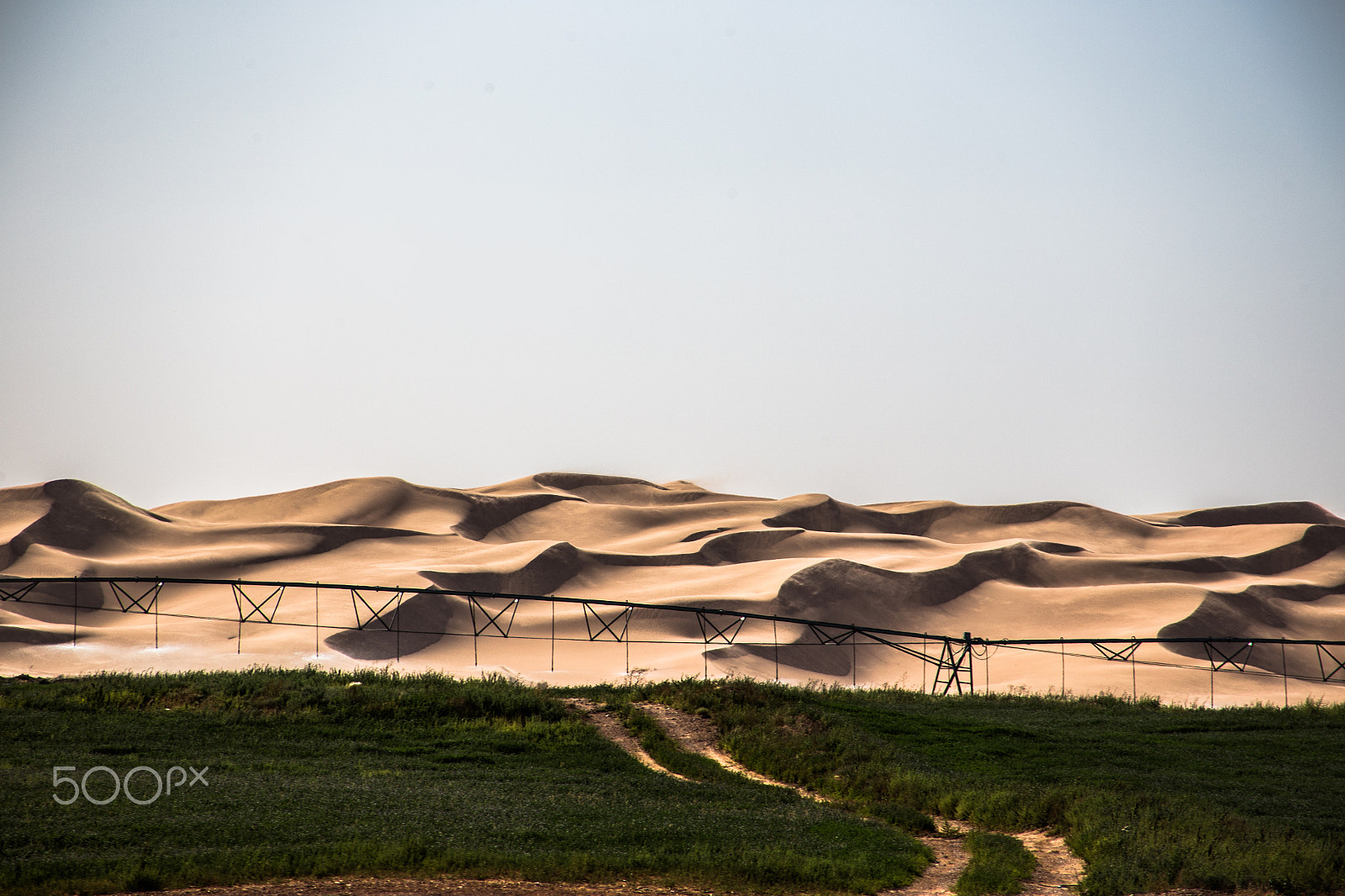 Canon EOS 6D + EF75-300mm f/4-5.6 sample photo. A desert farm photography