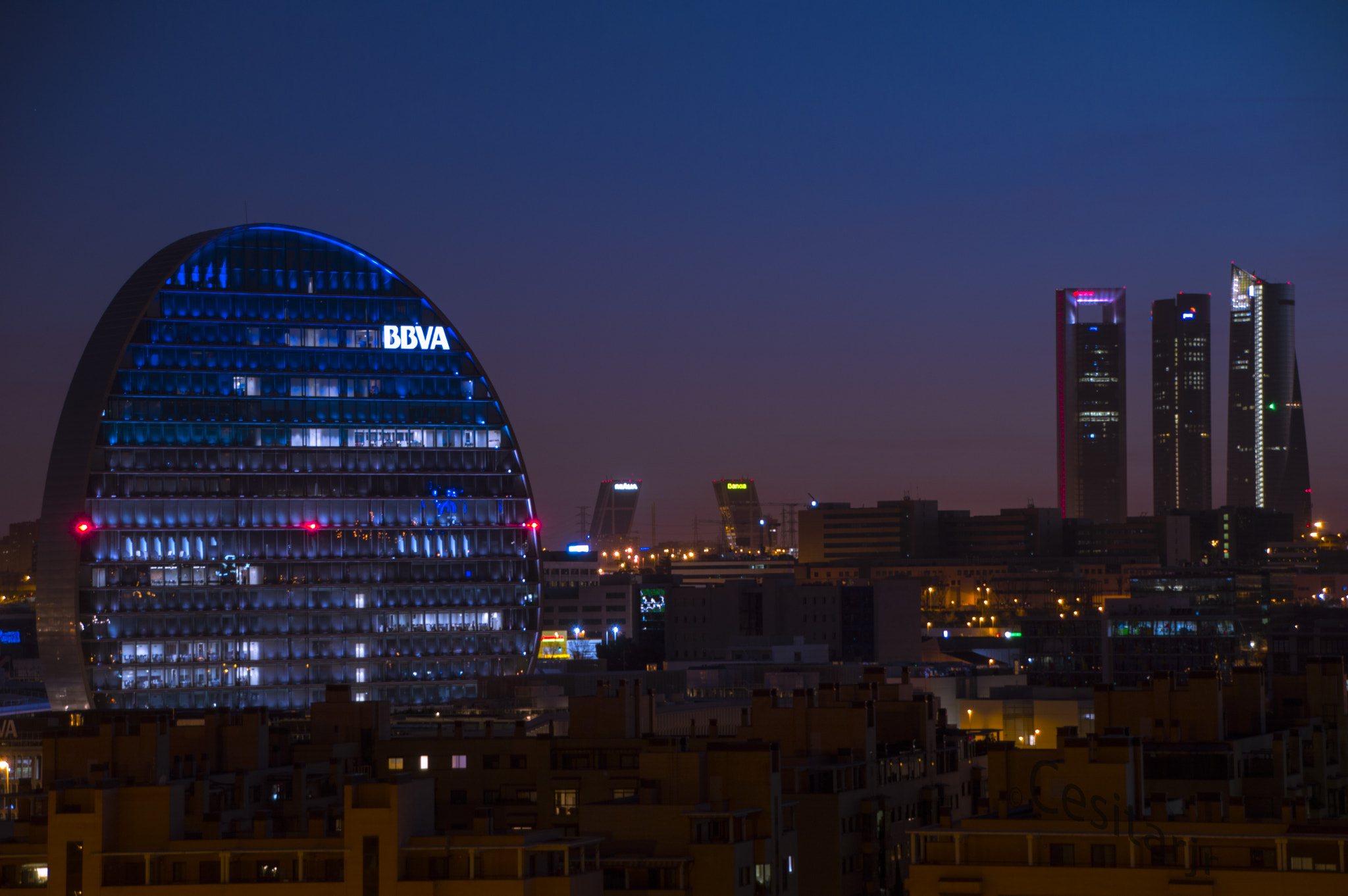 Nikon D3200 sample photo. Bbva torres kio photography