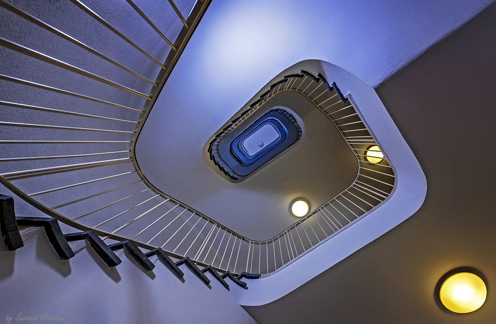 Nikon AF-S Nikkor 14-24mm F2.8G ED sample photo. Munich - staircase photography