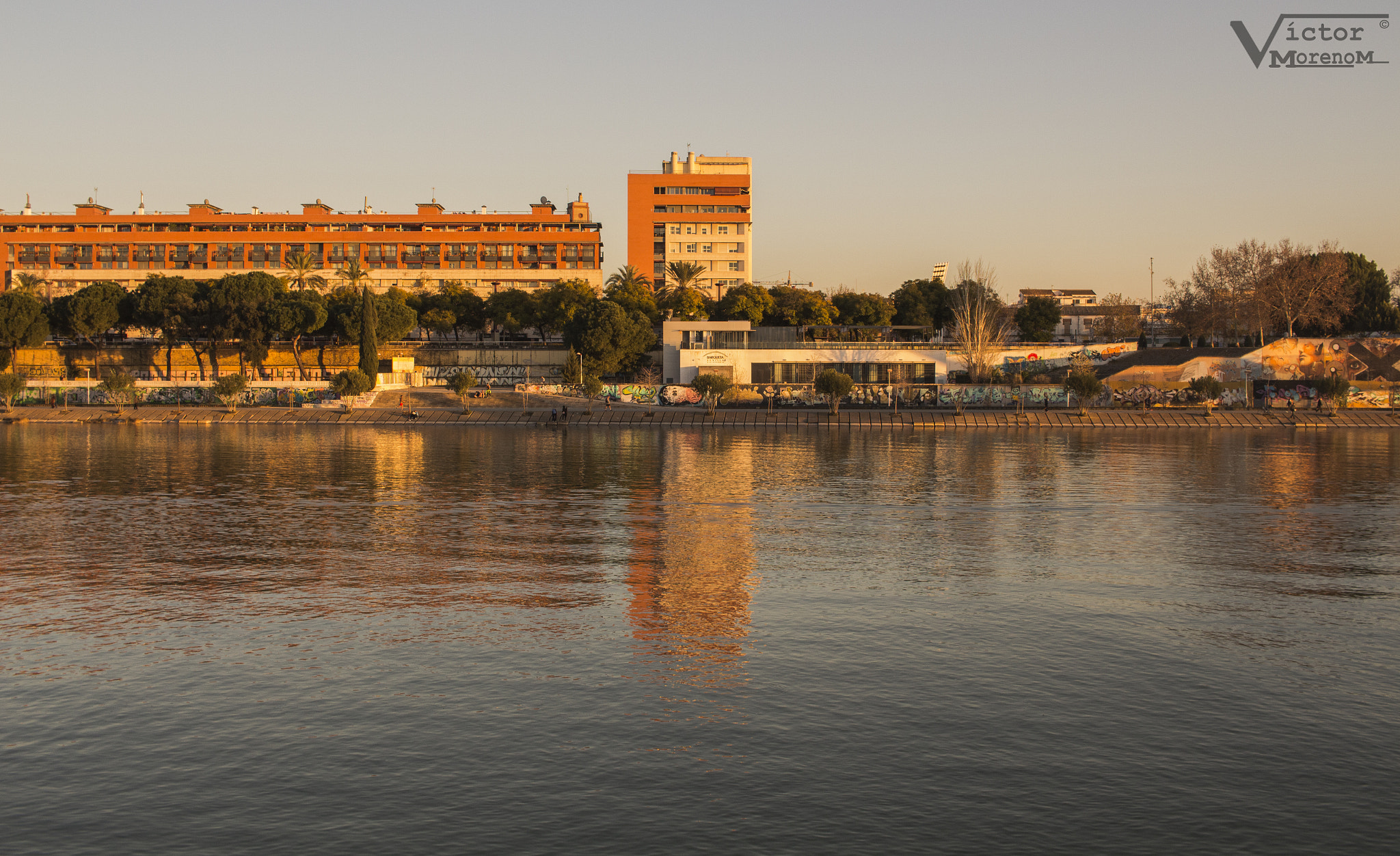 Canon EF-S 24mm F2.8 STM sample photo. Reflejo en río guadalquivir / reflection in river photography