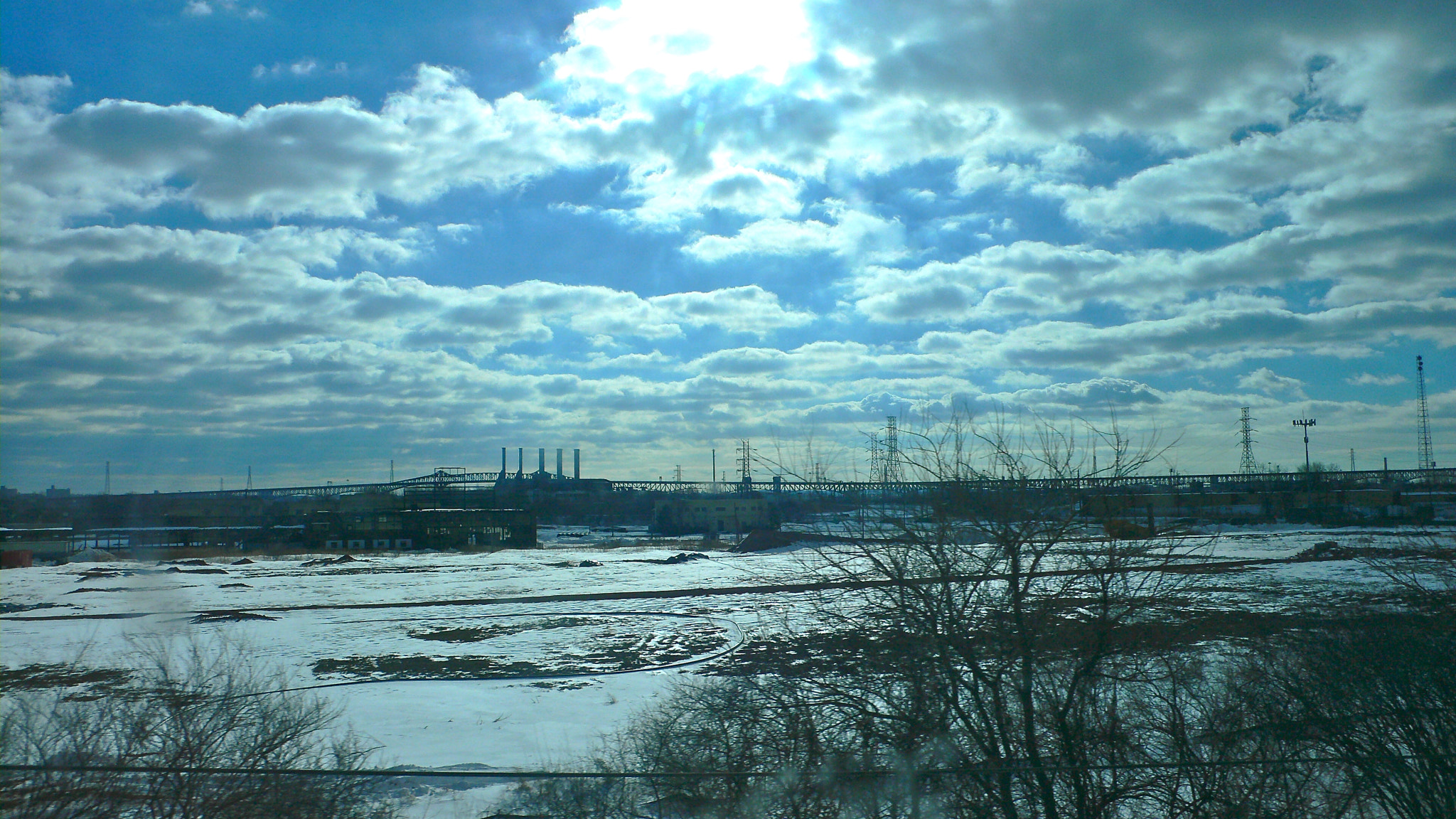 Panasonic DMC-LX1 sample photo. A cold day on the train from nyc to nj photography