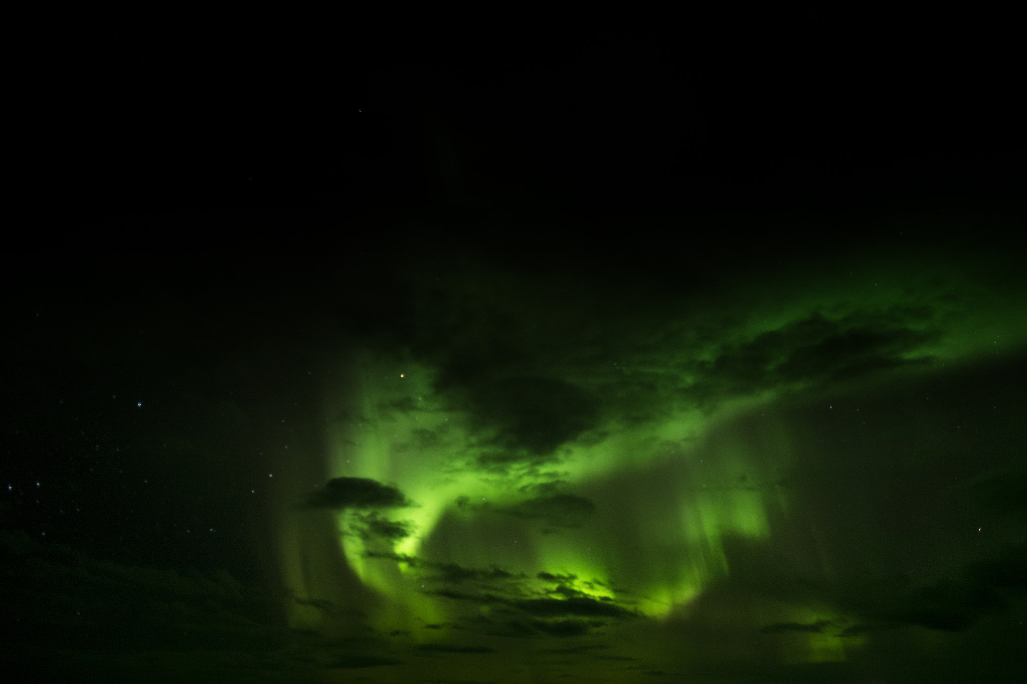 Samsung NX1000 + Samsung NX 20mm F2.8 Pancake sample photo. Aurora borealis, hof, iceland photography