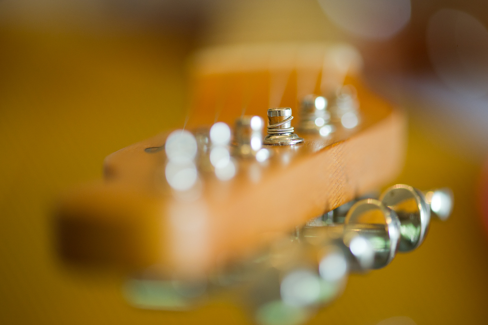 ZEISS Makro-Planar T* 100mm F2 sample photo. Tuning pegs of a telecaster electric guitar photography