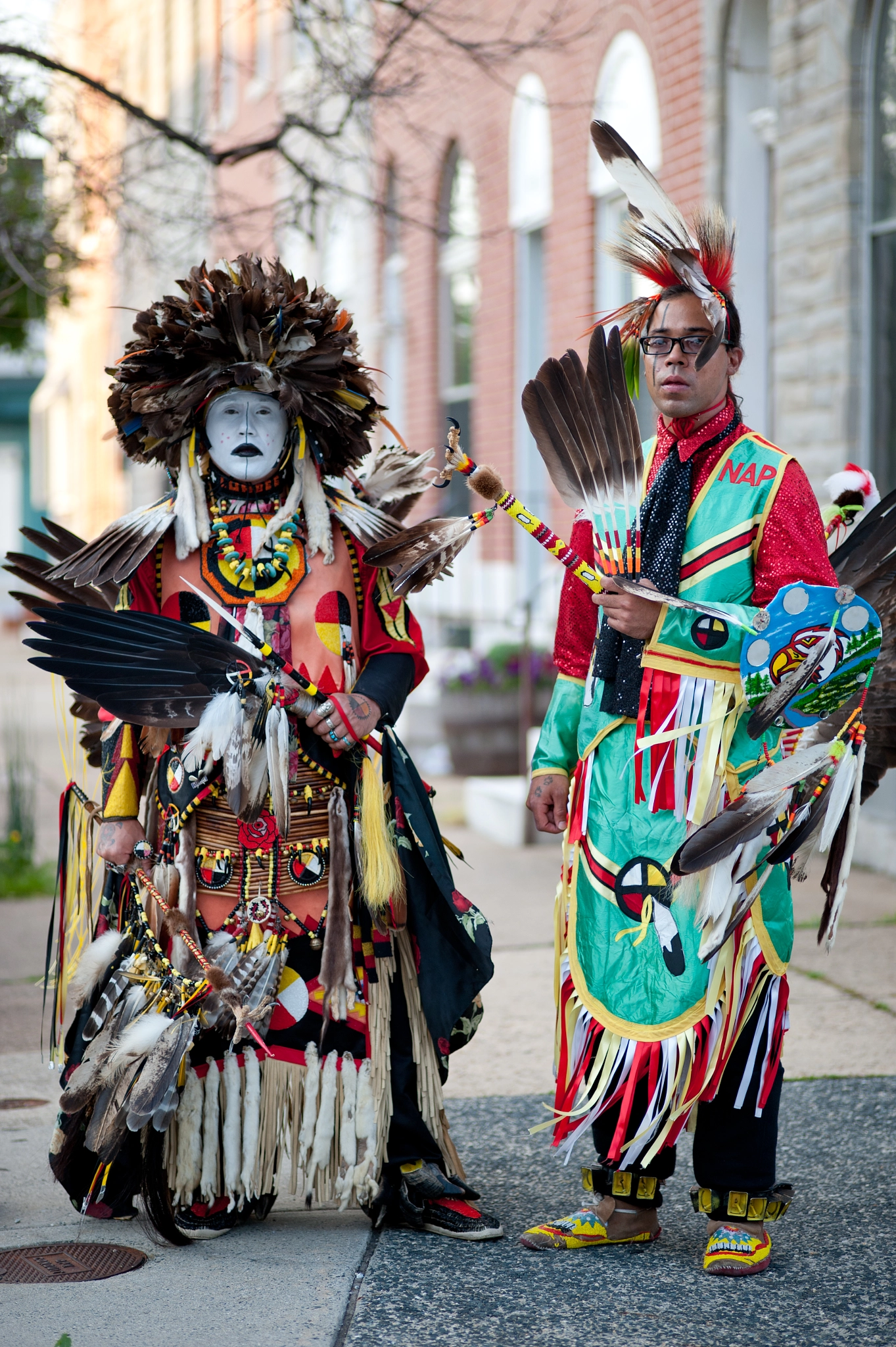 ZEISS Makro-Planar T* 100mm F2 sample photo. Men dressed in lumbee indian regalia photography