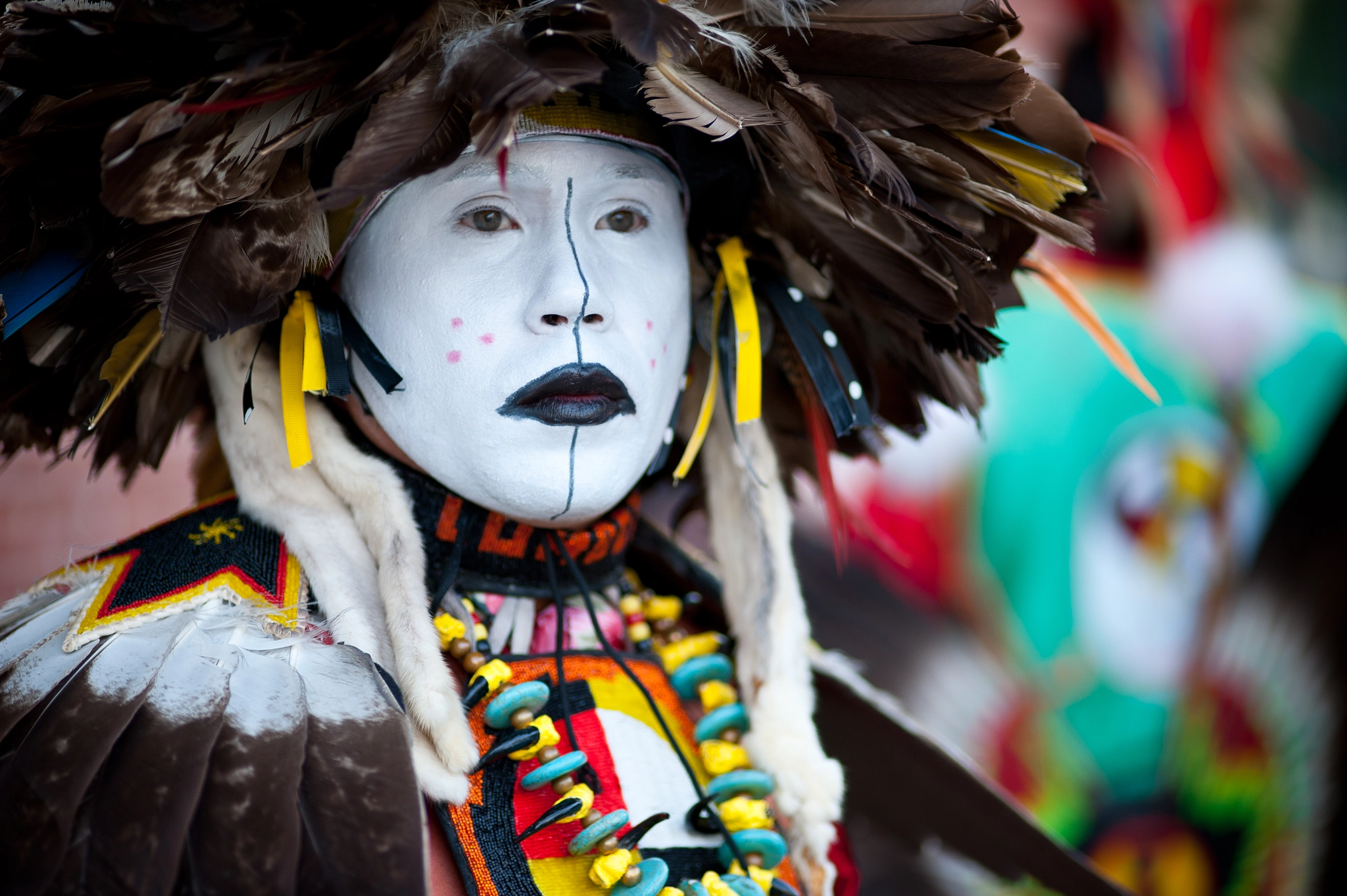 Nikon D700 sample photo. Man dressed in lumbee indian regalia photography